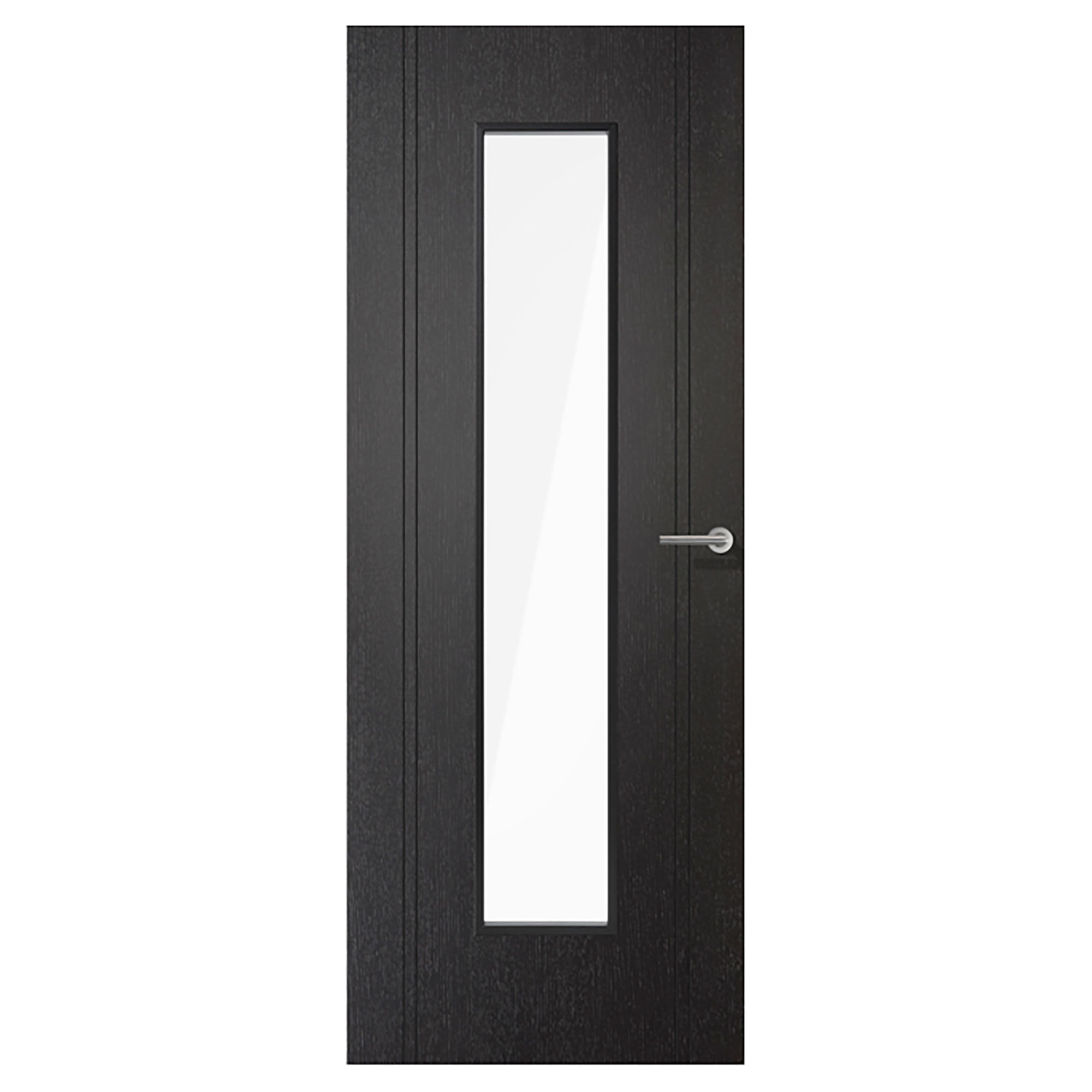 Monaco Laminate Glazed Internal Door Black