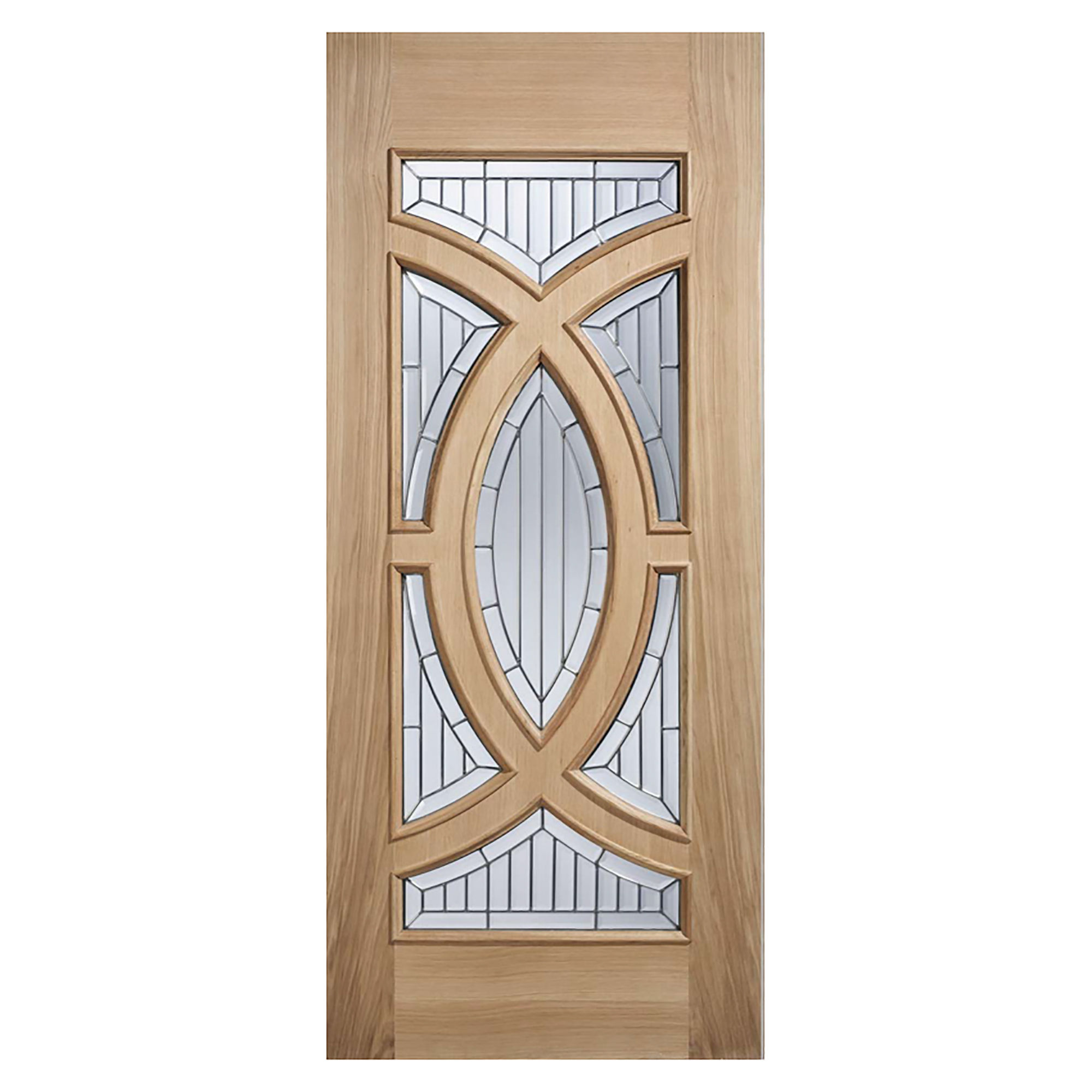 Majestic Unfinished Glazed External Door Oak