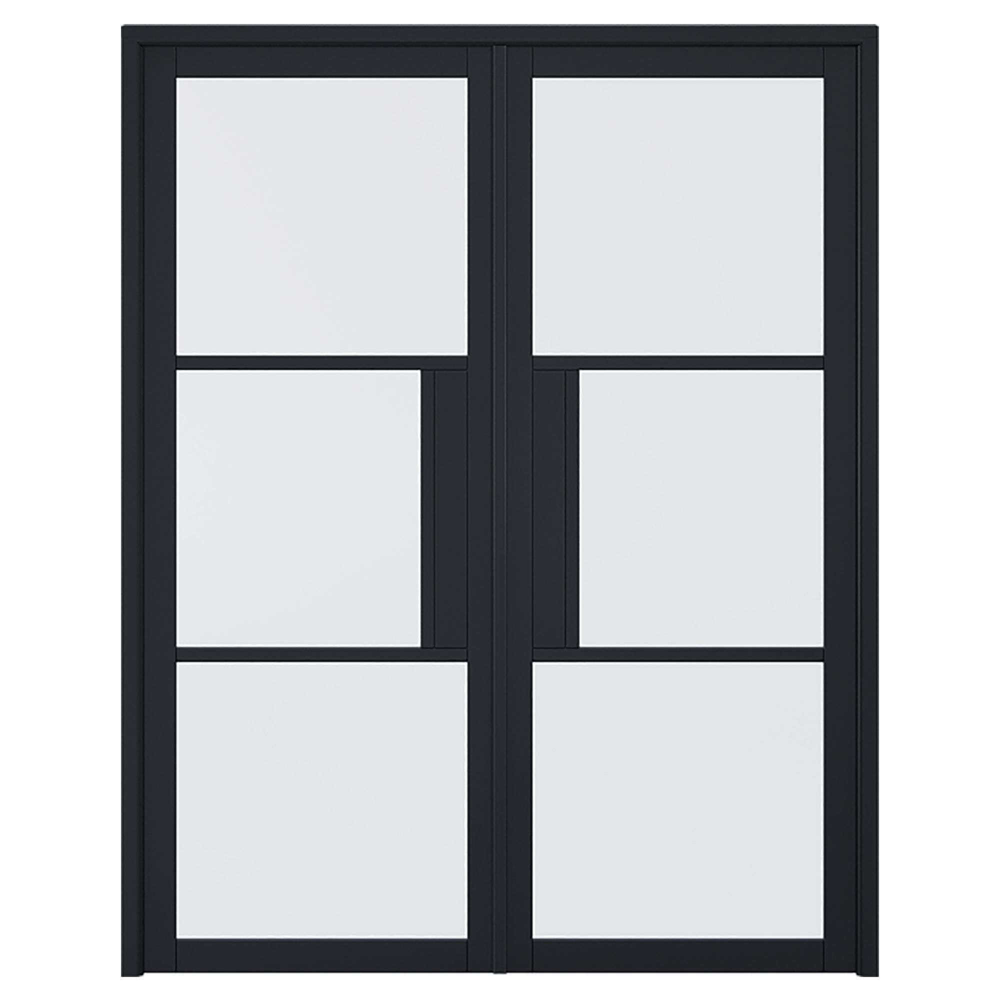 Manhattan Universal Primed Internal Door Frame Kit Black