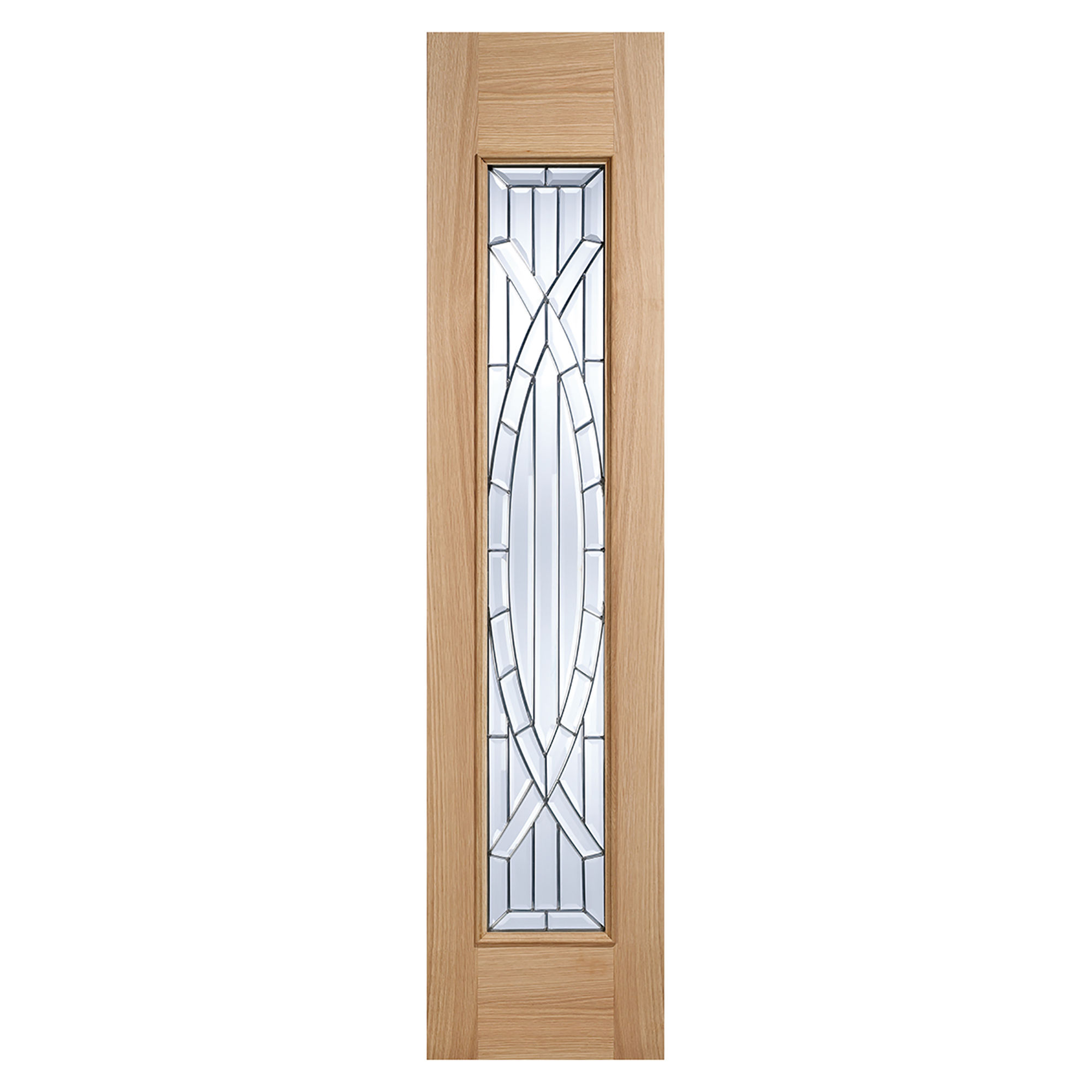 Majestic 1-Light Unfinished External Sidelight Oak 457mm x 1981mm - OSLMAJ