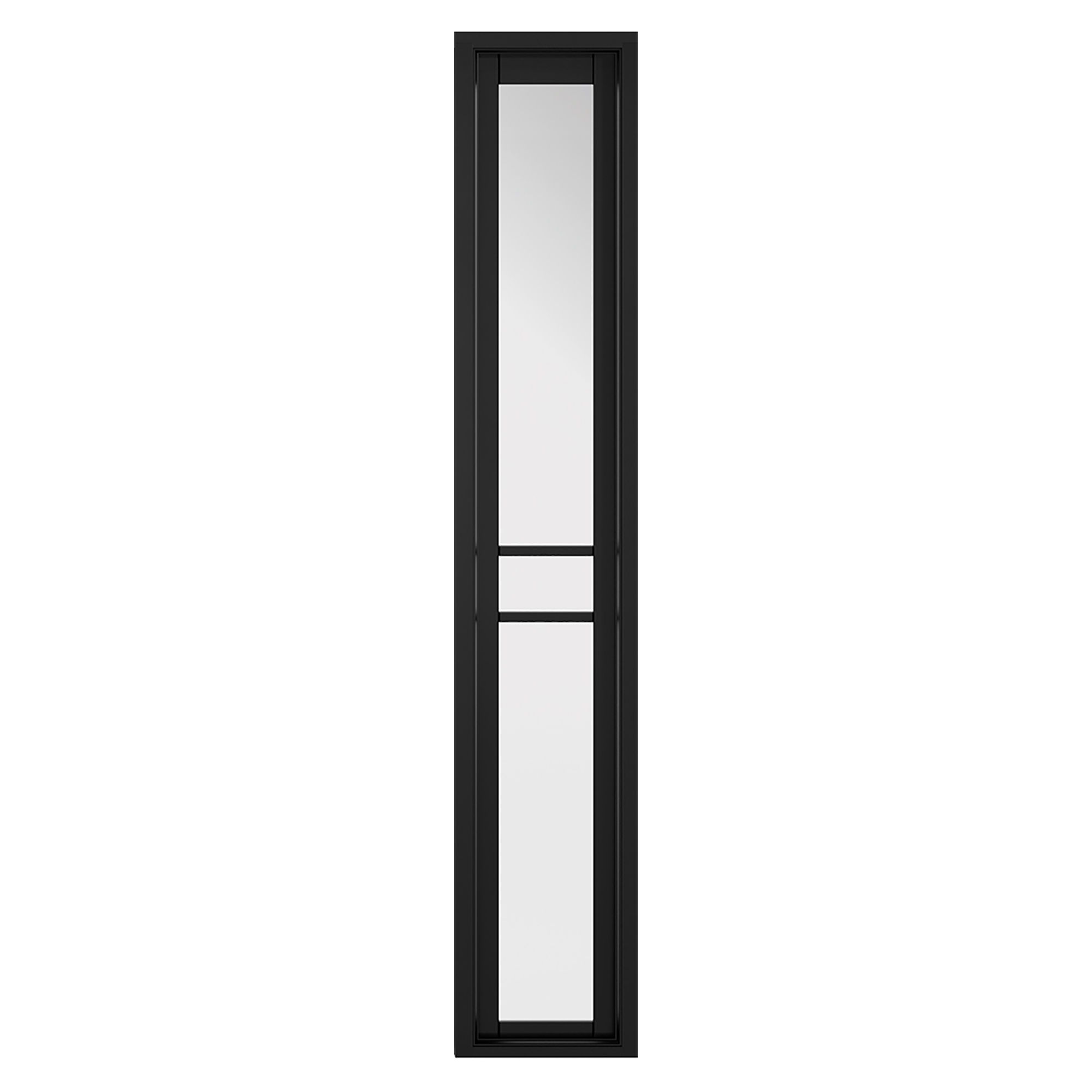 Greenwich W6 Primed Demi Panel Sidelight Black 292mm x 1981mm - W6GREENW3