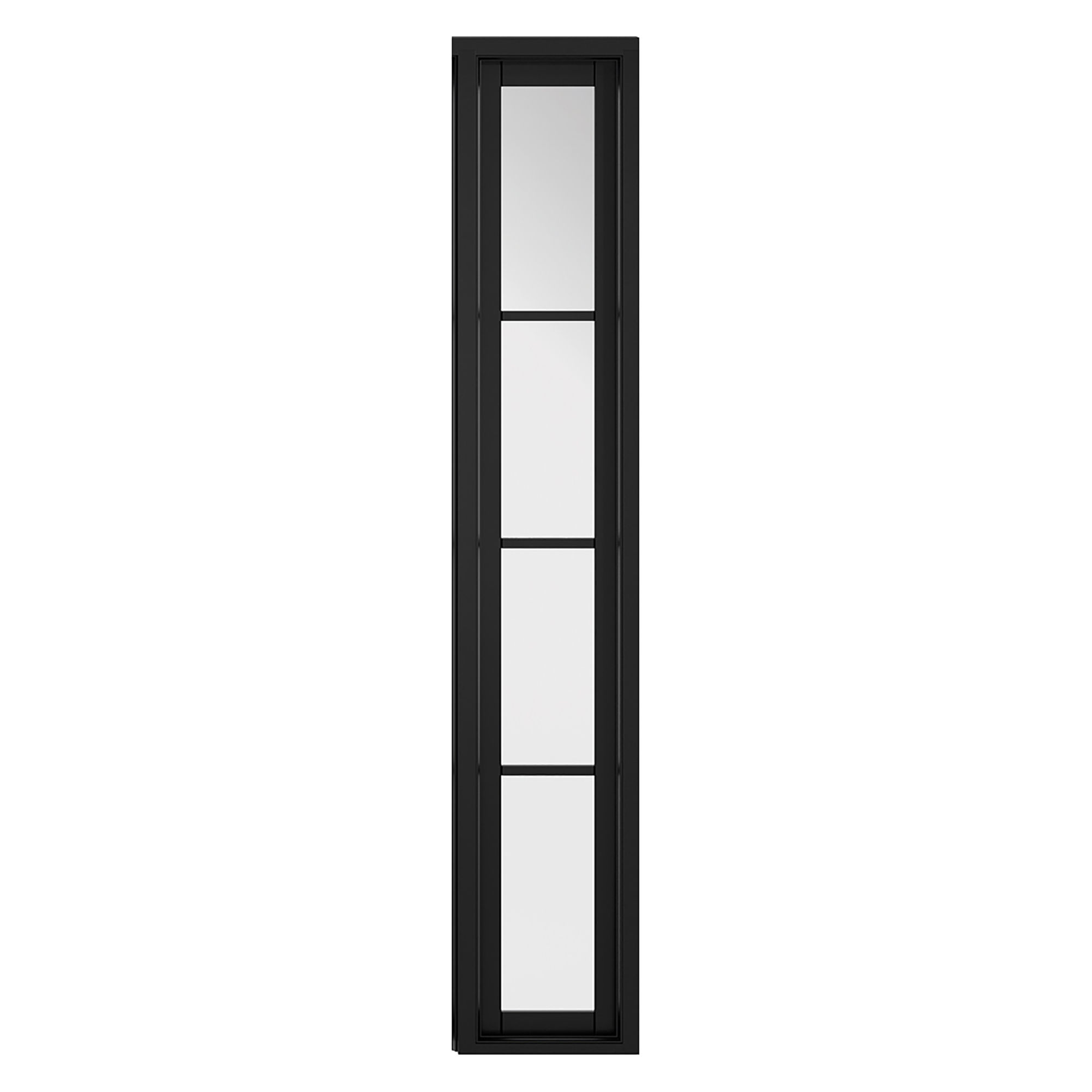Soho W6 Primed Demi Panel Sidelight Black 292mm x 1981mm - W6SOHO3