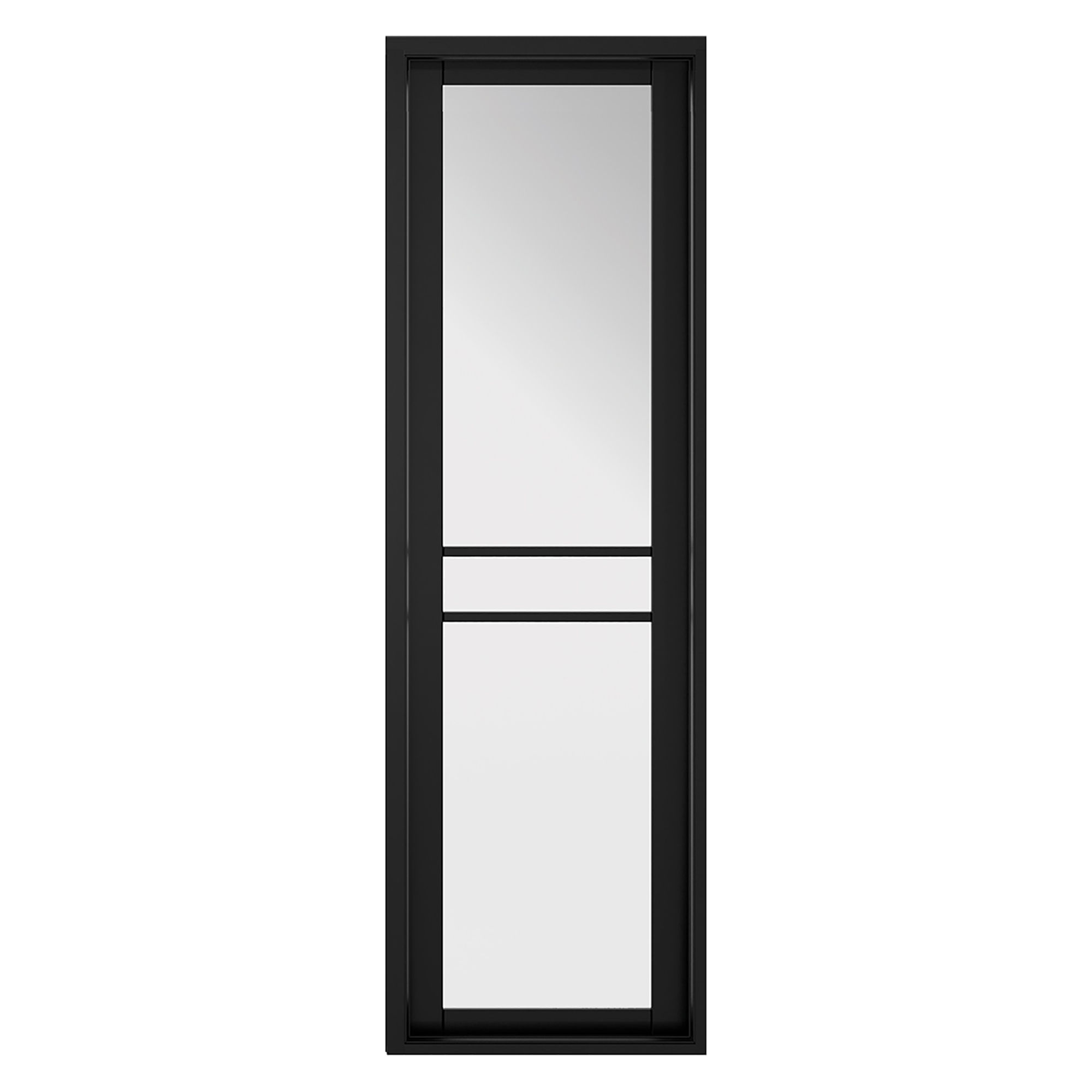 Greenwich W8 Primed Demi Panel Sidelight Door Black 579mm x 1981mm - W8GREENW3
