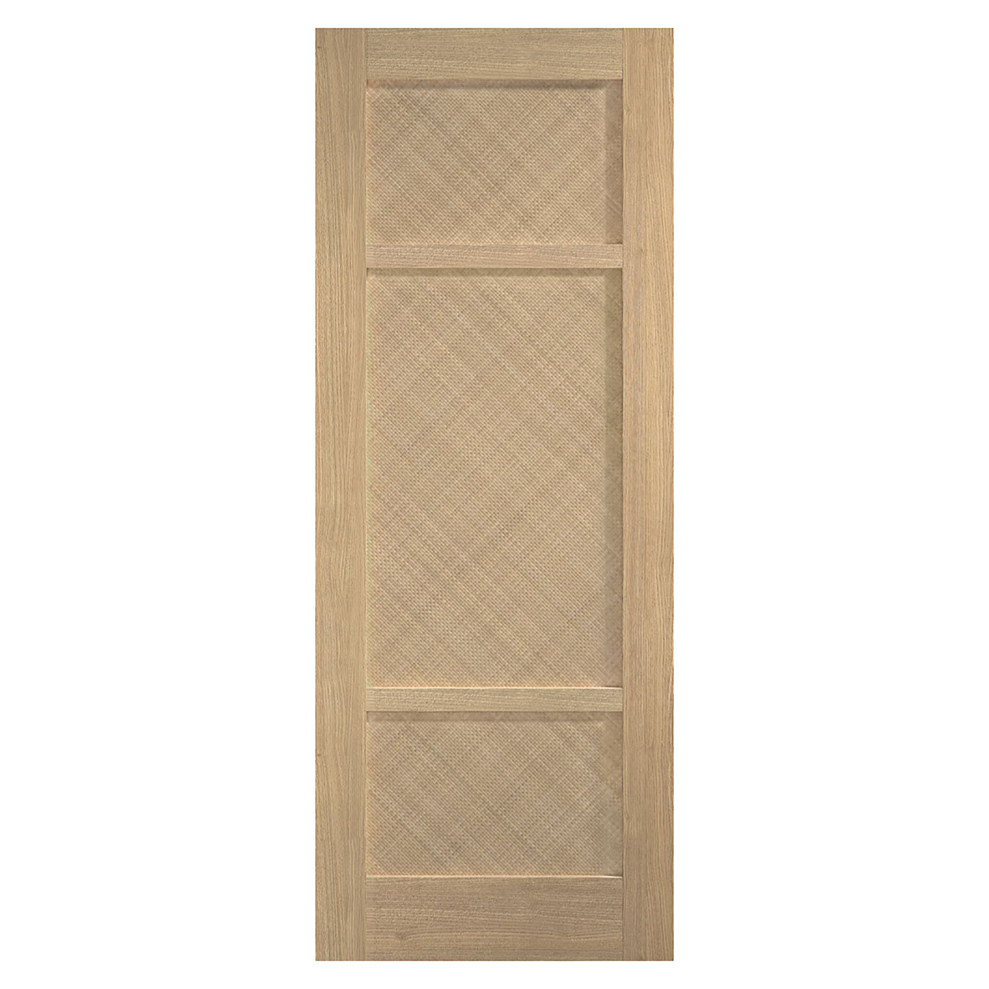 Alvin 3-Panel Pre-Finished Internal Door Oak