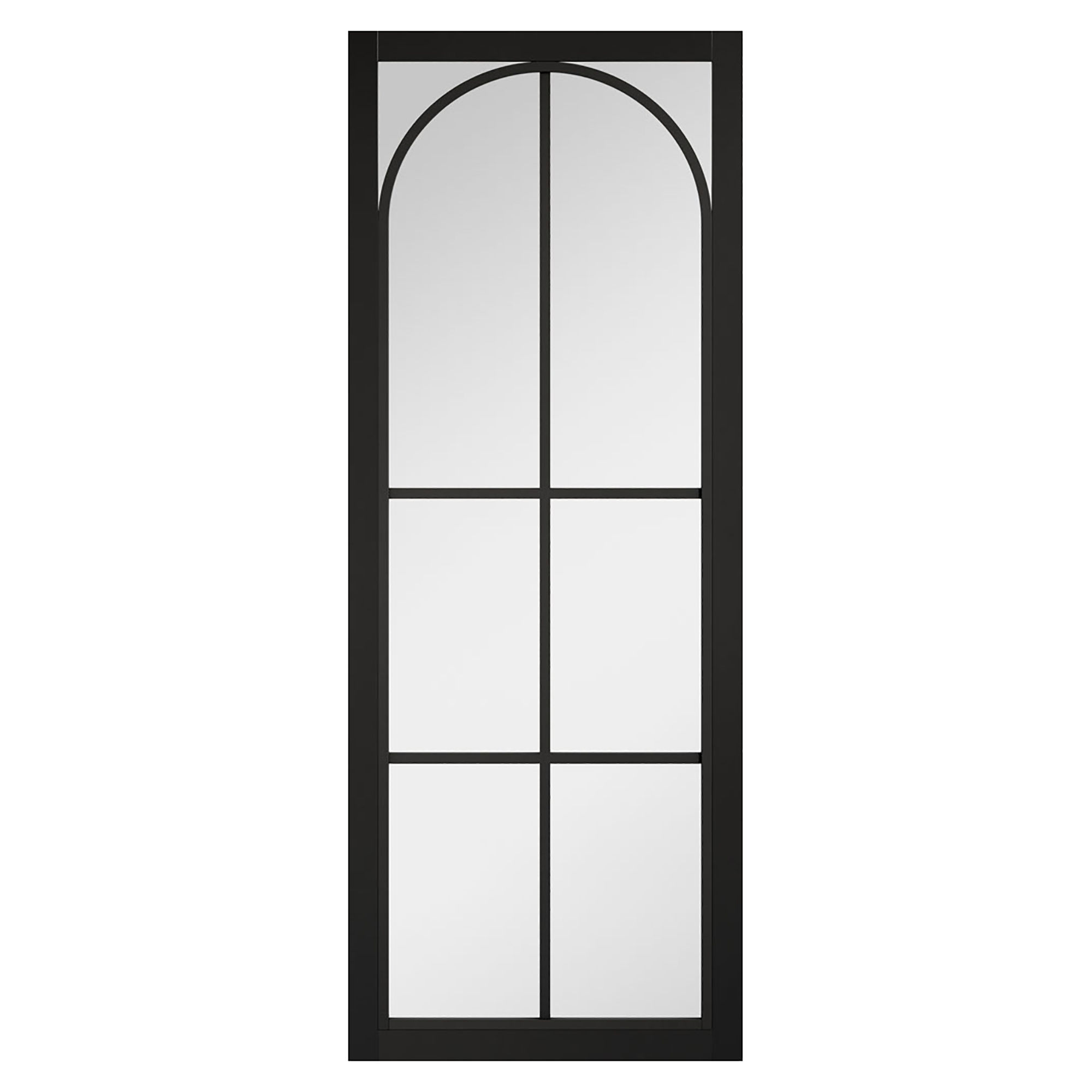 Astoria Pre-Finished Clear Glazed Internal Door Black