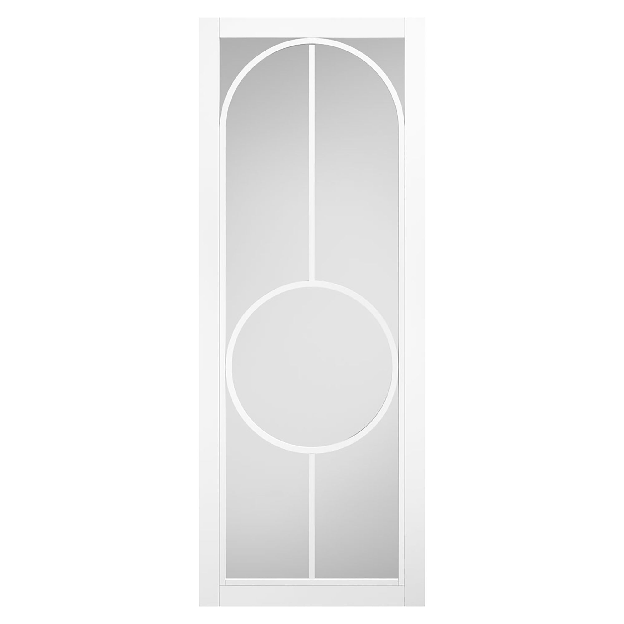 Bowery Primed Clear Glazed Internal Door White