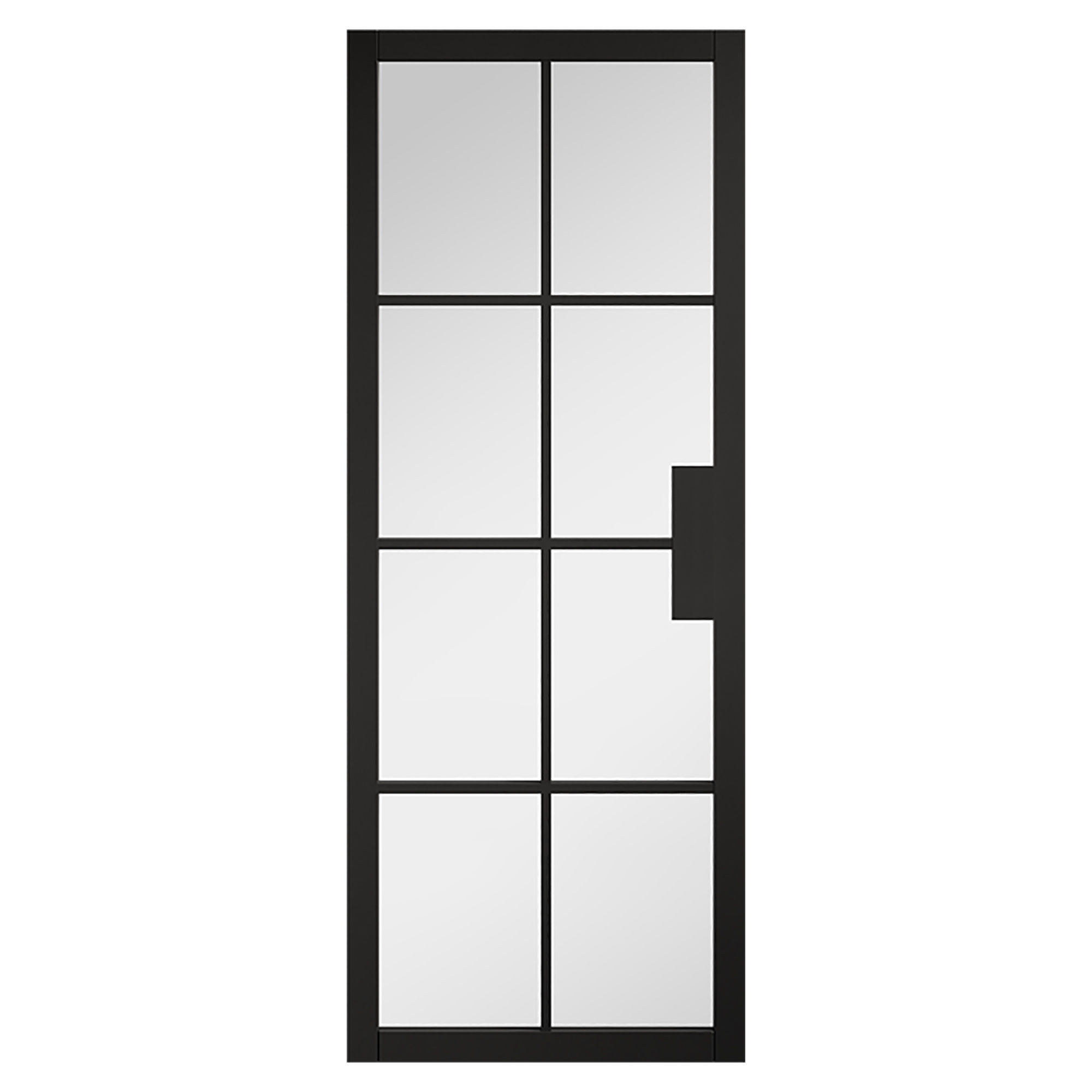 Malvern Pre-Finished Internal Glazed Door Black