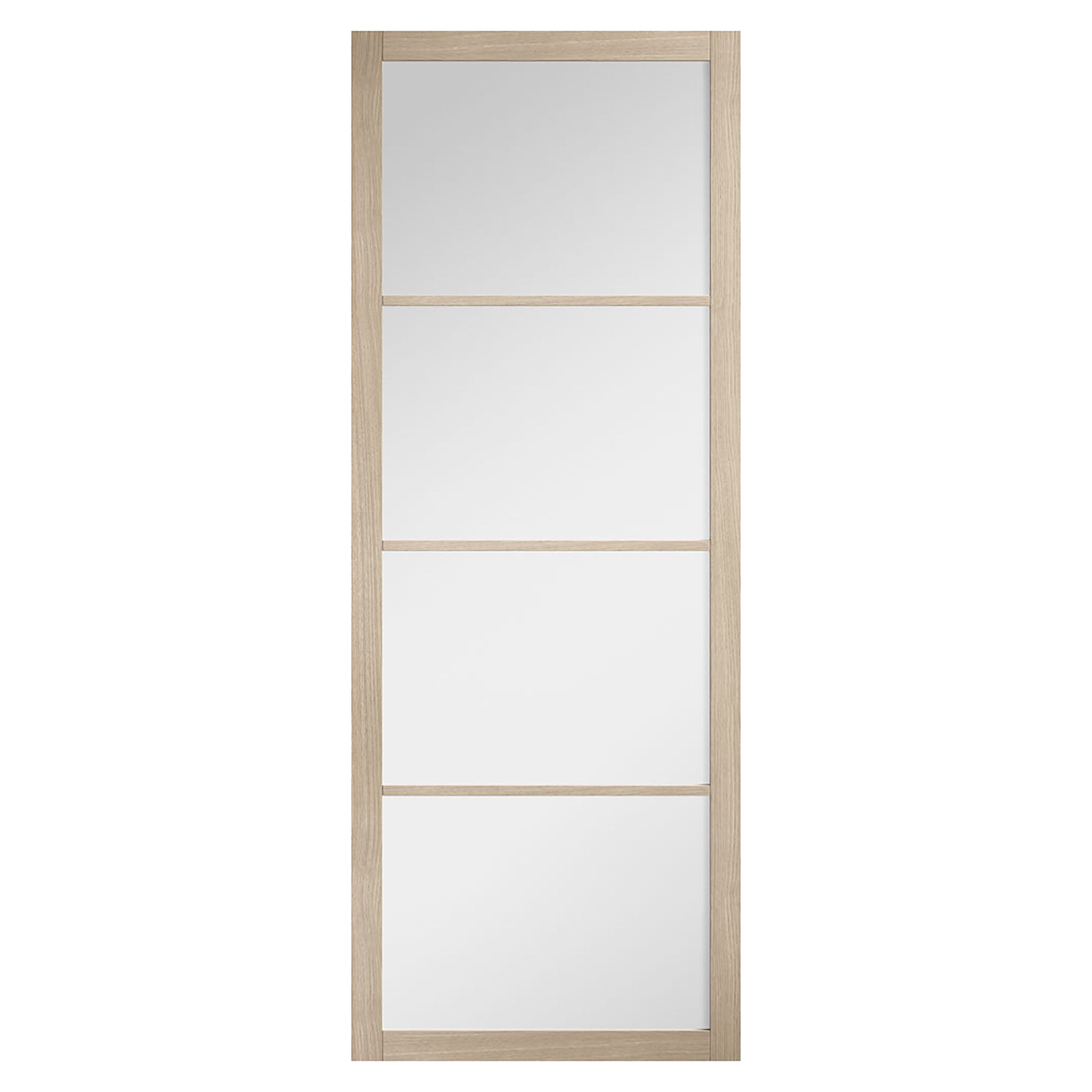 Soho 4-Light Pre-Finished Glazed Internal Door Blonde Oak