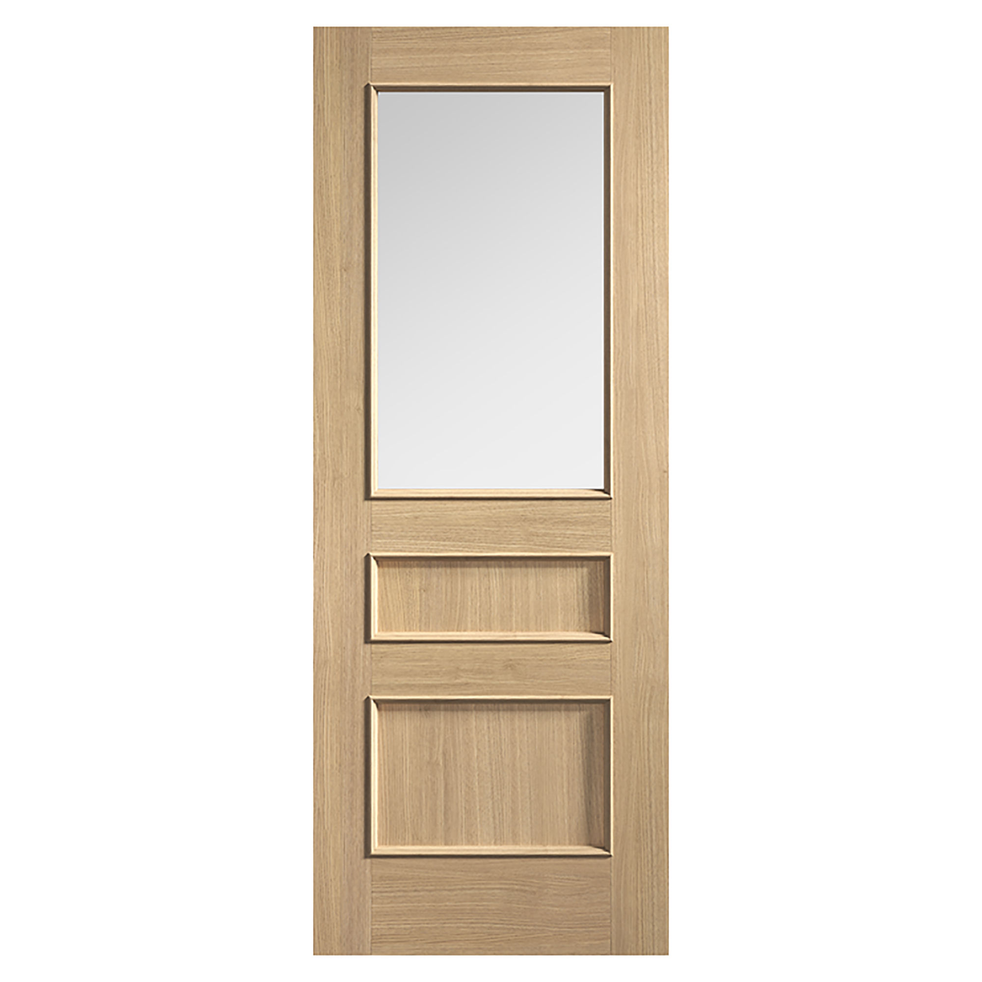 Toledo Pre-Finished Glazed Internal Door Oak