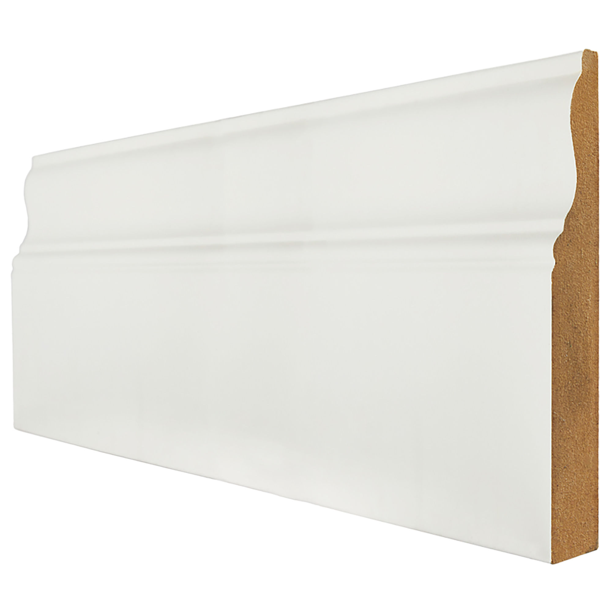 Ferrol Primed MDF Skirting (Pack of 4) White