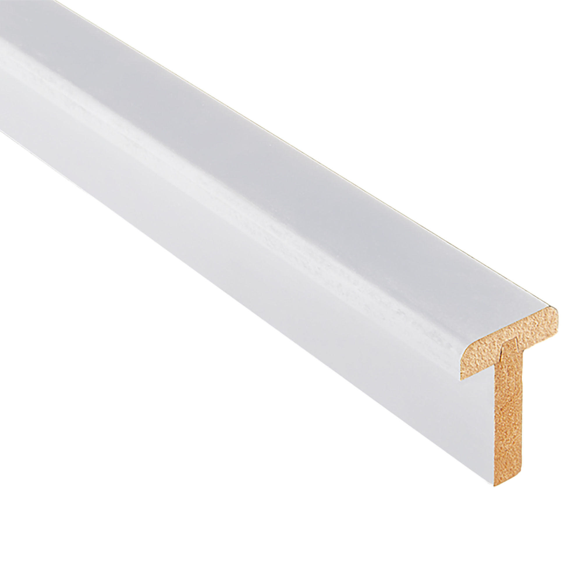T-Lip Primed Internal Door Edge White 35mm x 30mm x 2100mm  - WFTLIP