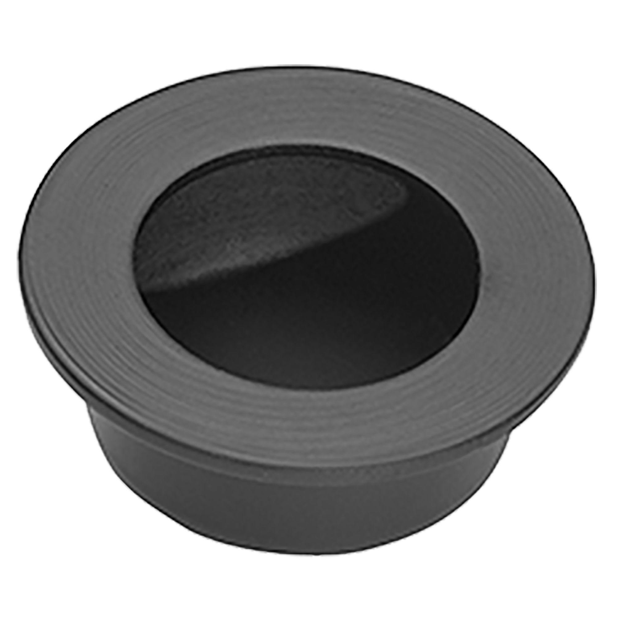 Pisces Pocket Door Pull Handle Matt Black 30mm