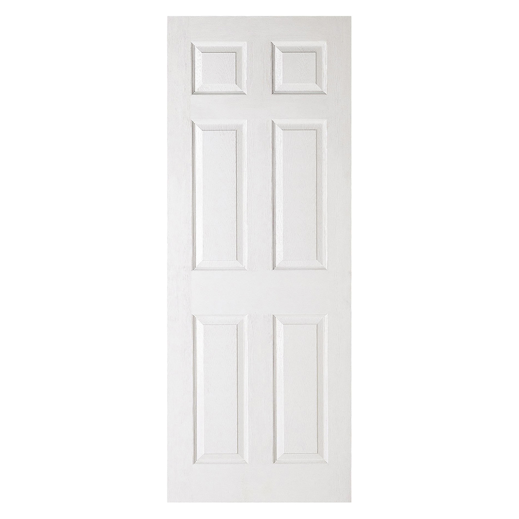 Regency Textured 6-Panel Primed Internal Door White