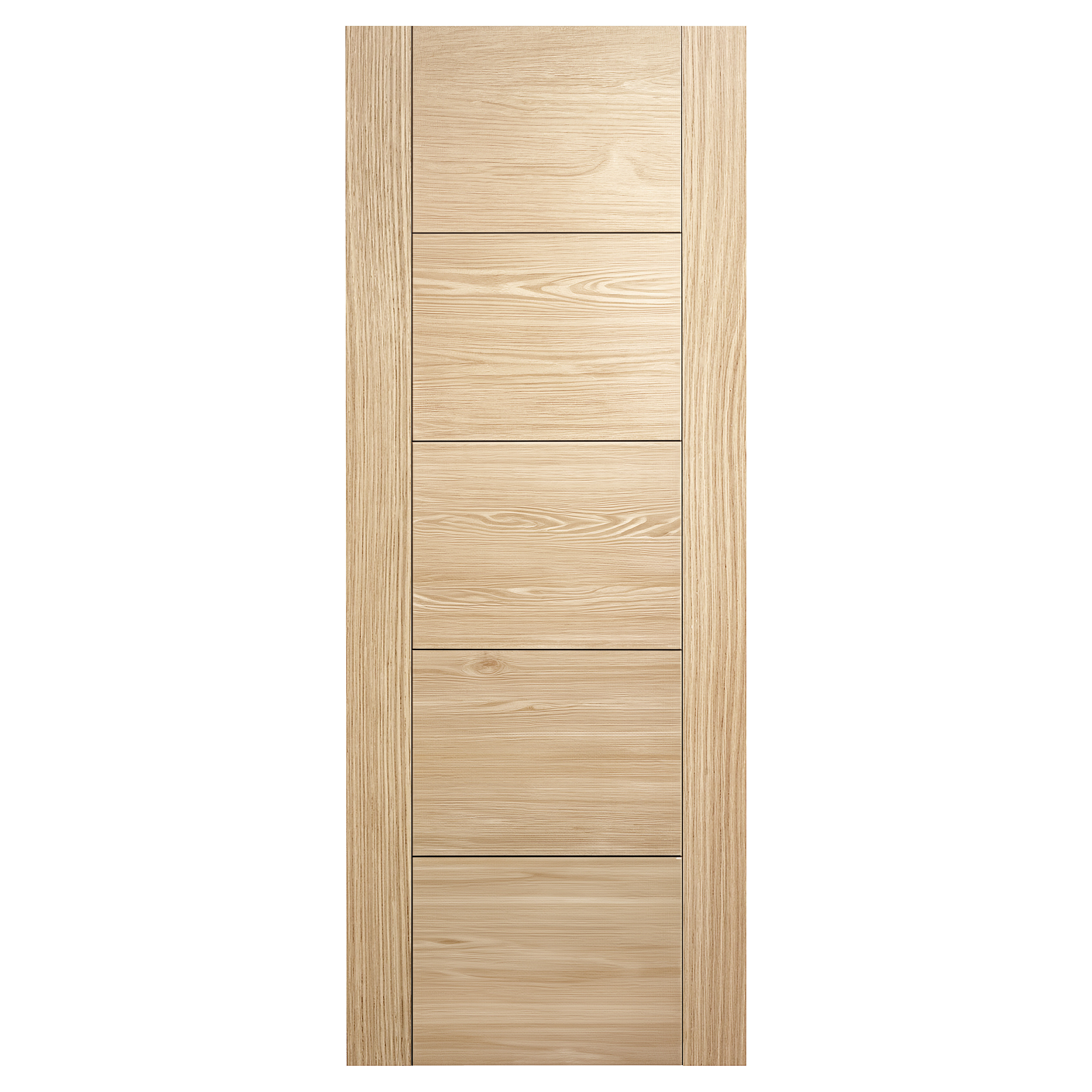 5 Panel Unfinished Internal Door Oak