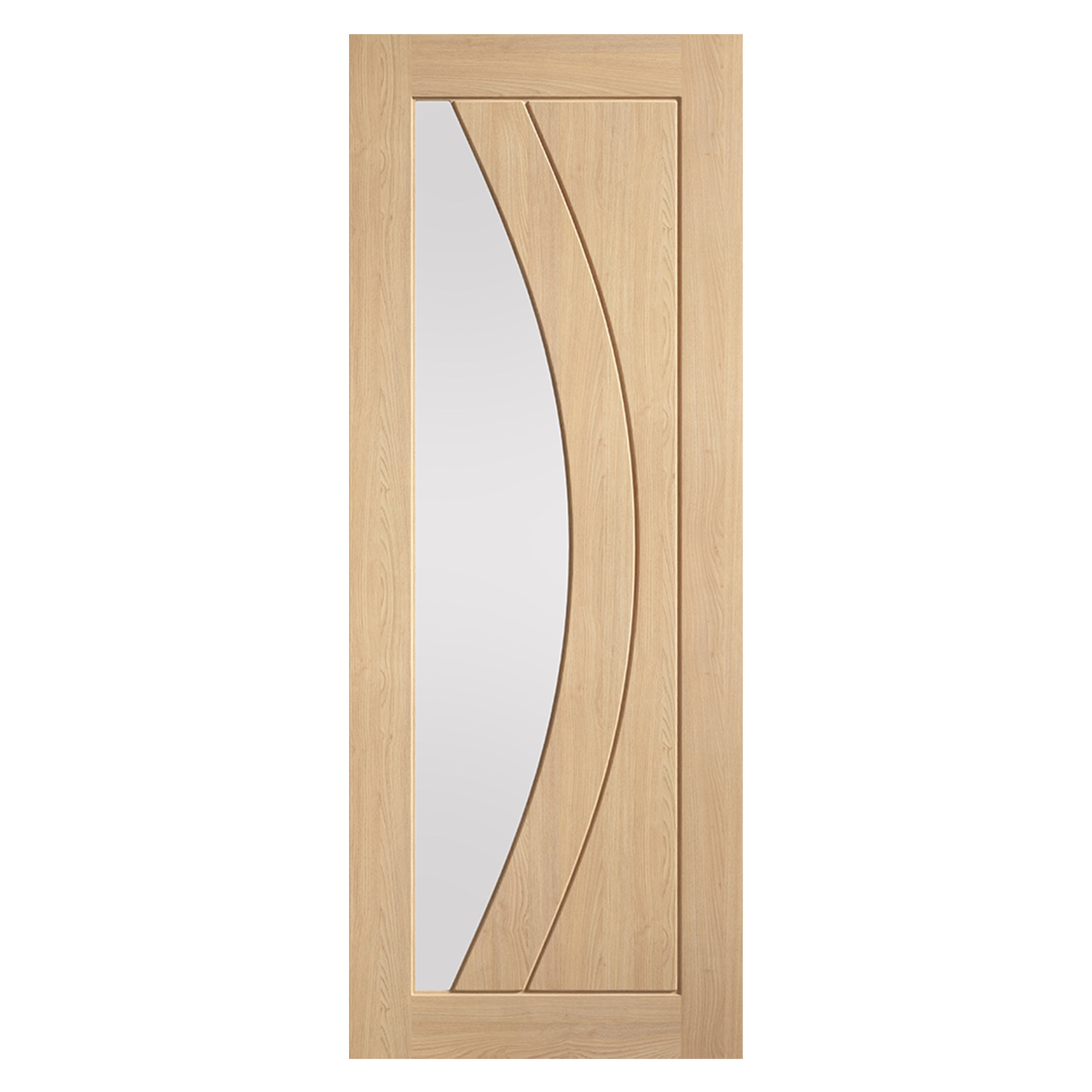 Girona Pre-Finished Clear Glazed Internal Door Oak