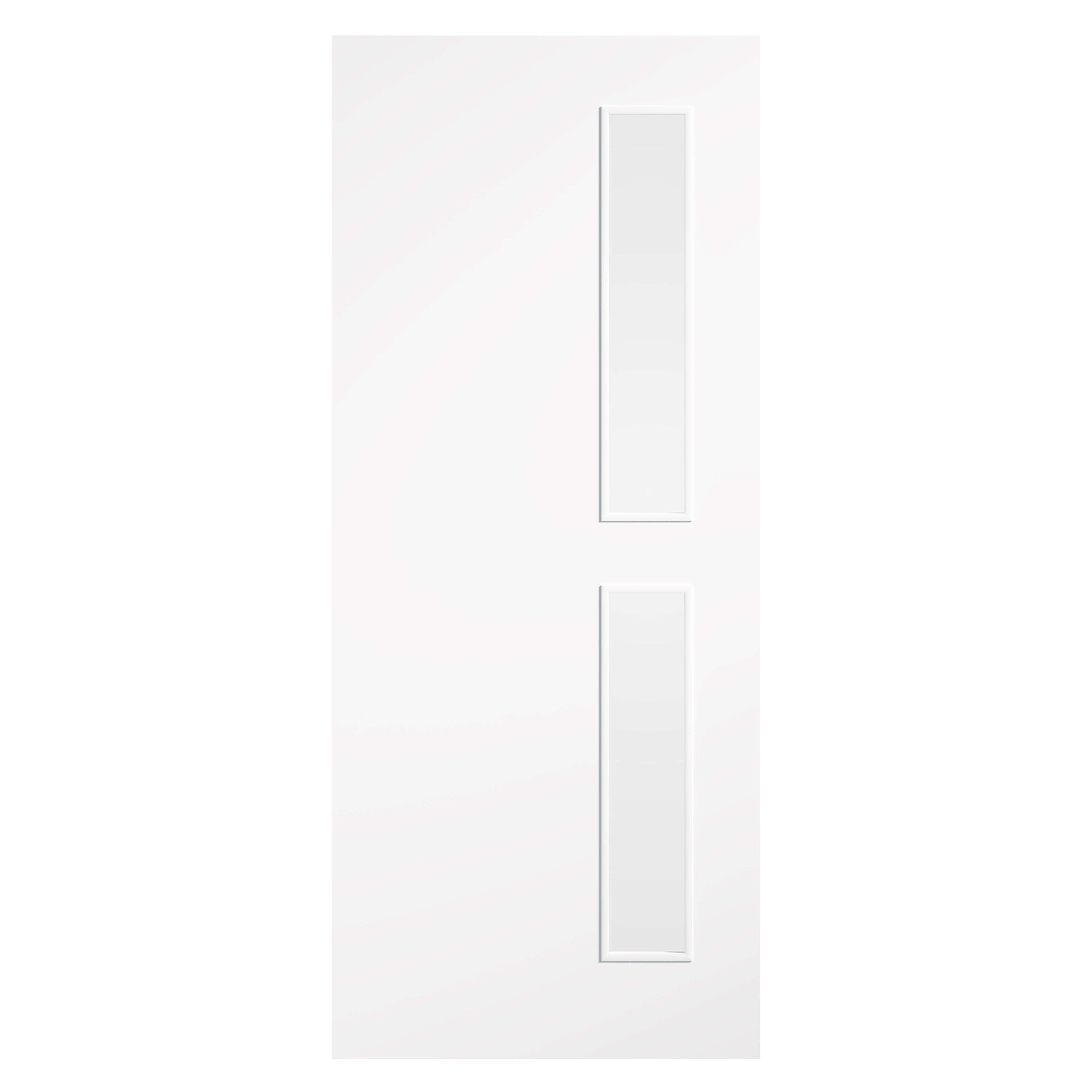 Flush 16G Primed Clear Glazed Internal Door FD 30 White