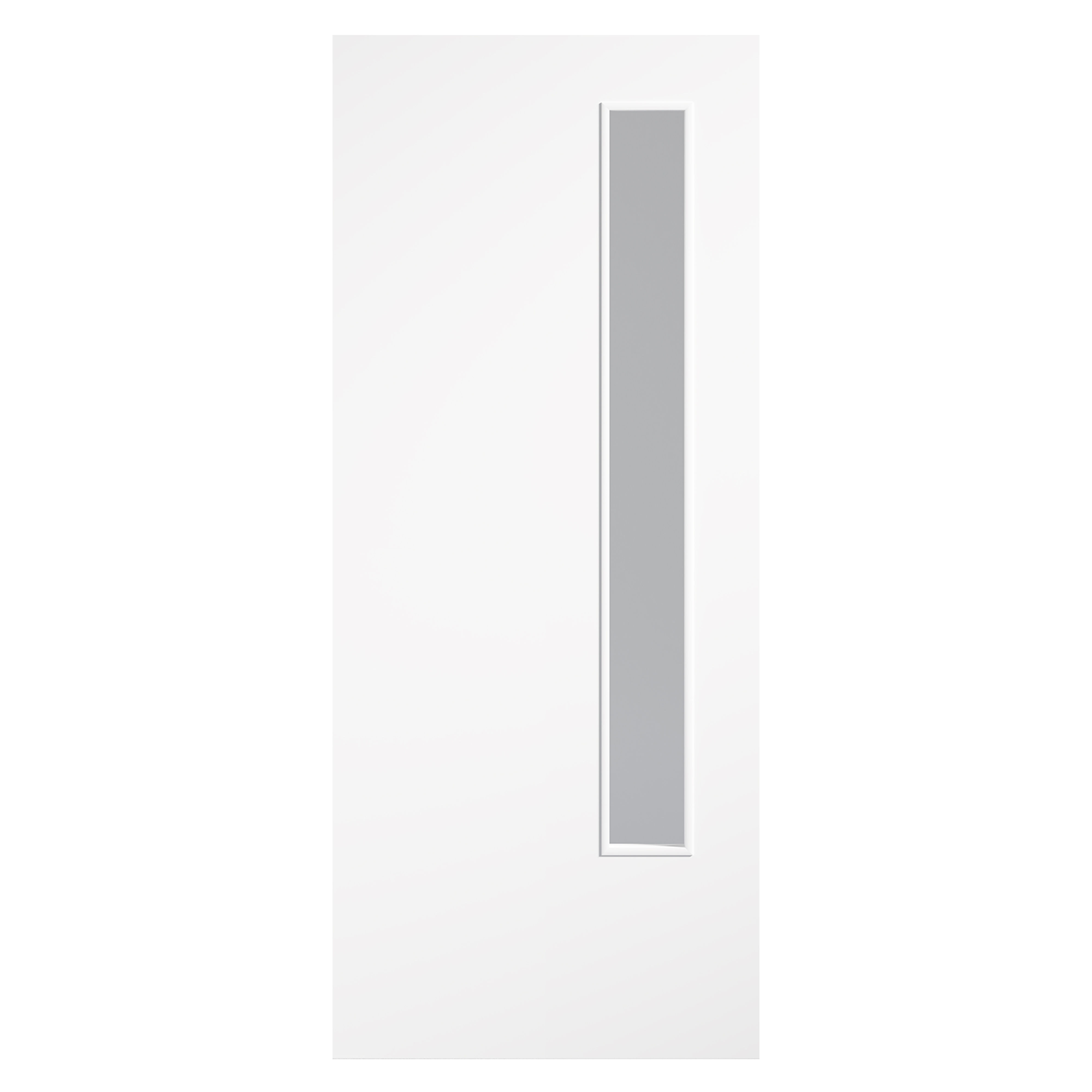 Flush 20G Primed Clear Glazed Internal Door FD 30 White