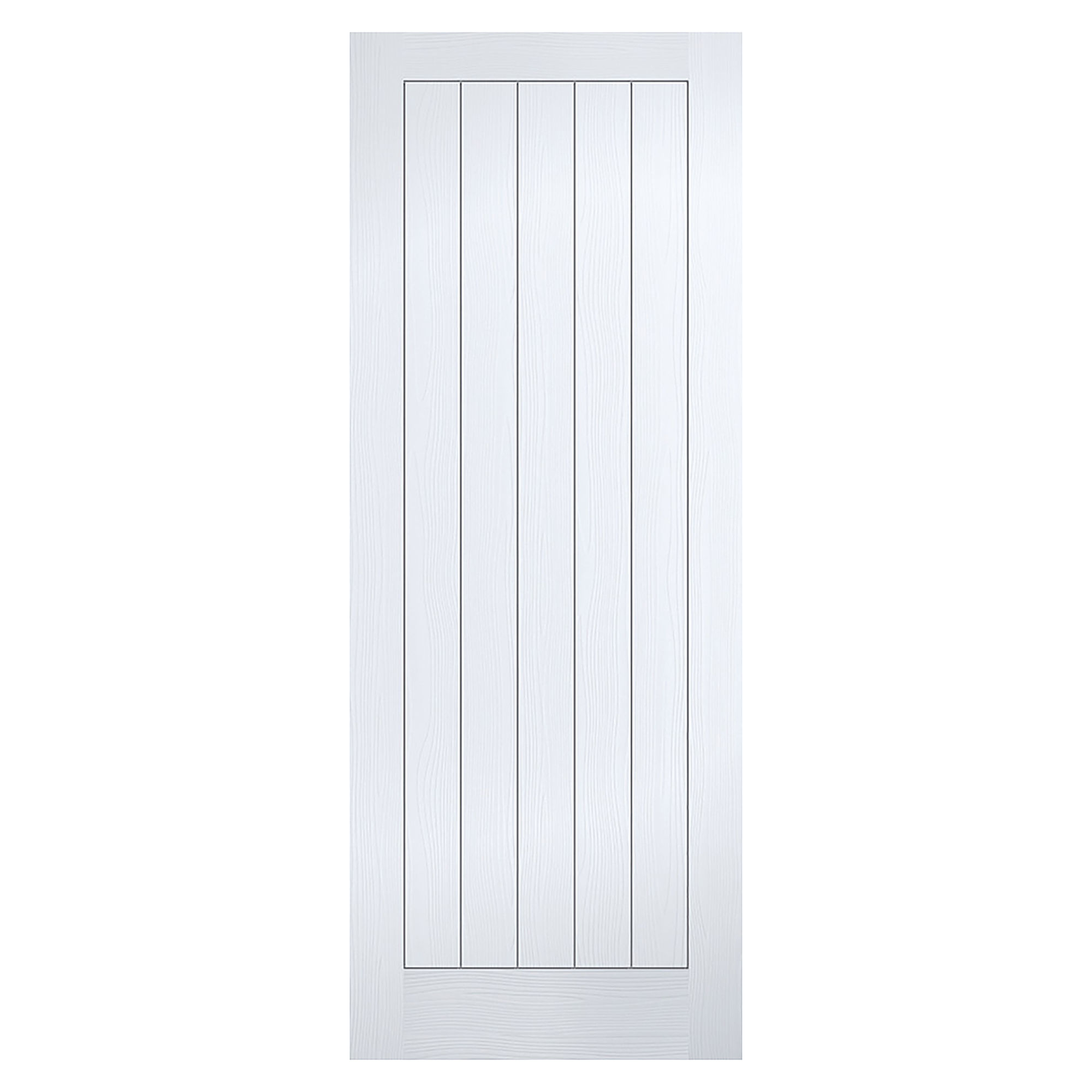 Vertical 5-Panel Primed Internal Door White