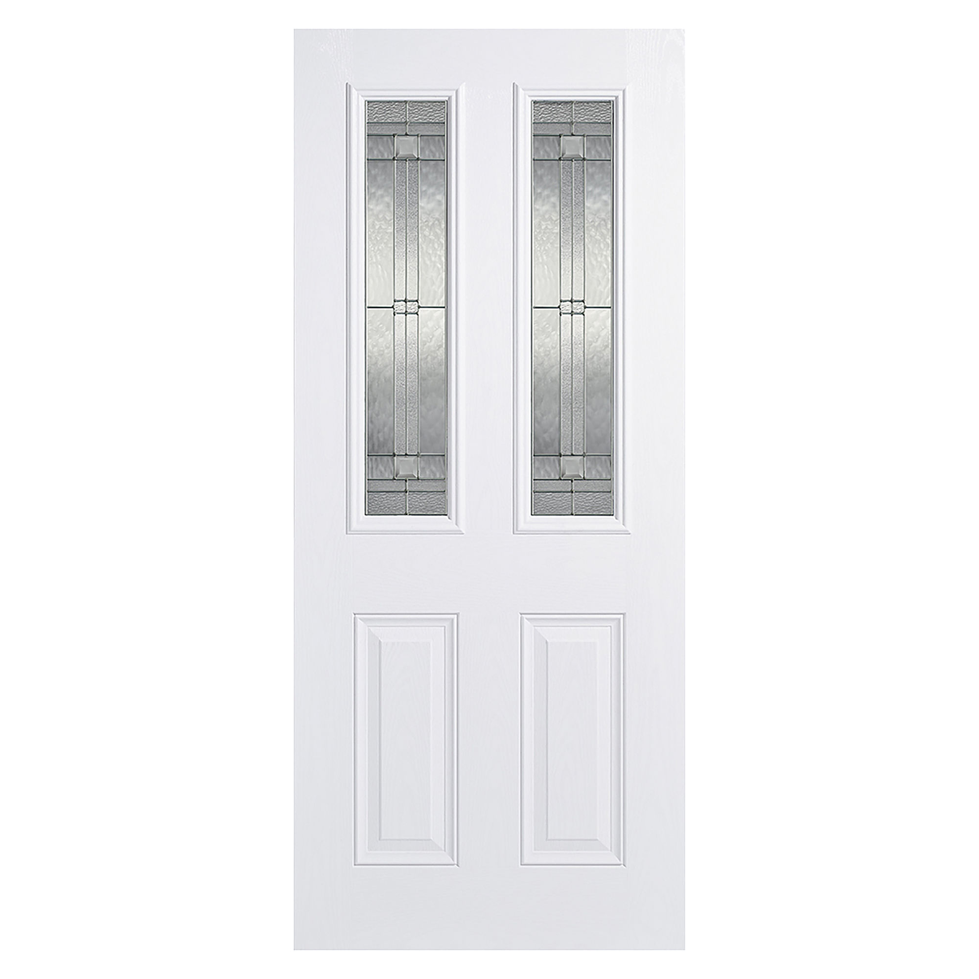 Malton 2-Light Pre-Finished Glazed External Door White