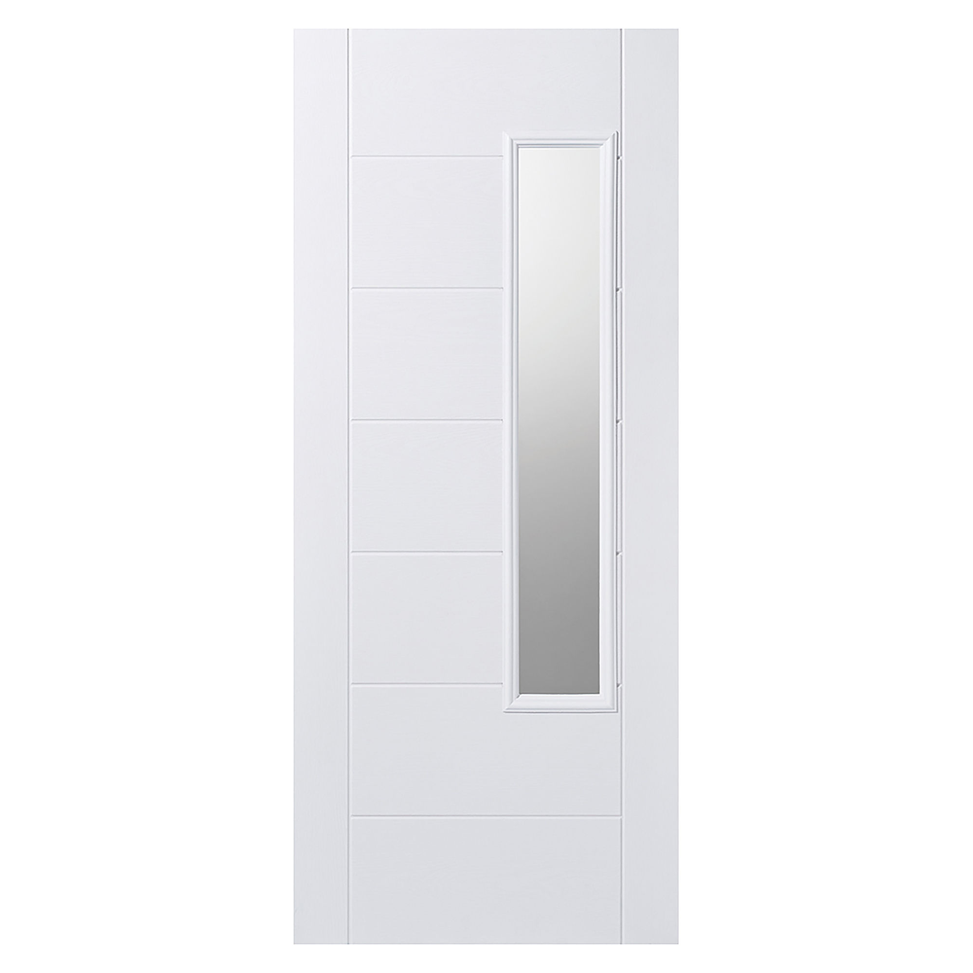 Newbury 1-Light Pre-Finished GRP Frosted Glazed Door White