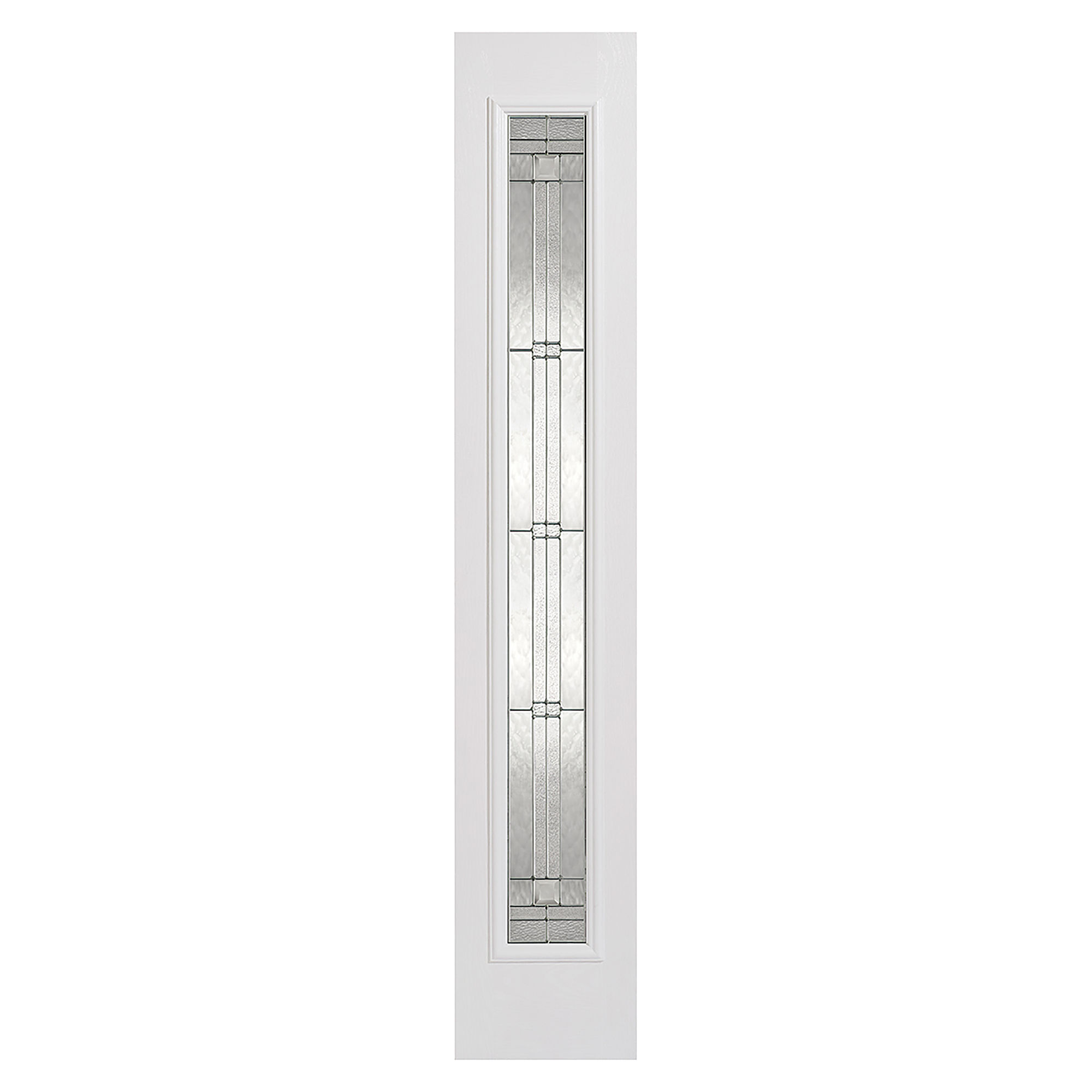 1-Light Elegant Pre-Finished Sidelight White 356mm x 2032mm - GRPWHISLELE