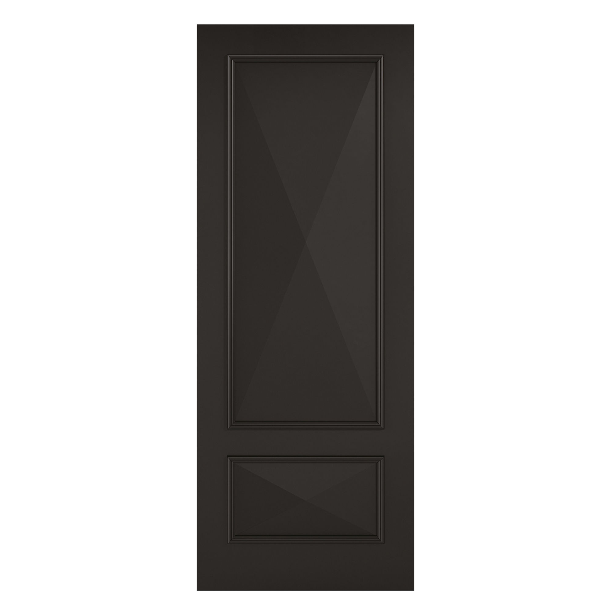 Knightsbridge 2-Panel Primed Plus Internal Door Black