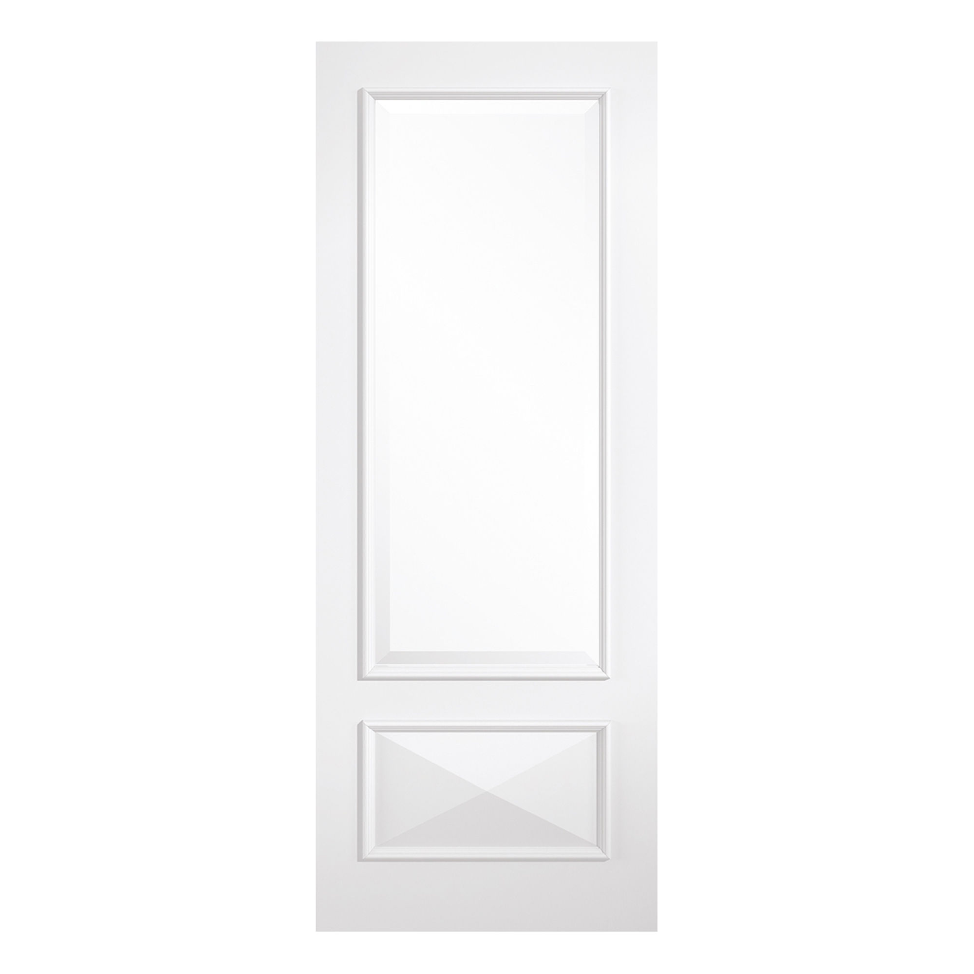 Knightsbridge 1-Light Primed Plus Clear Glazed Internal Door White