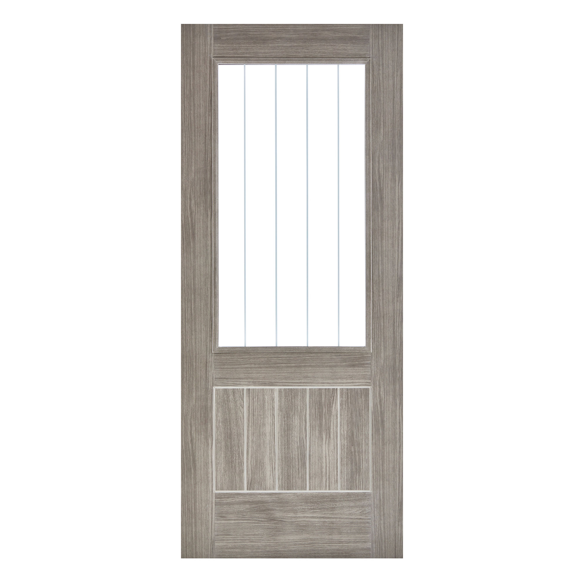 Mexicano Laminated Glazed Internal Door Light Grey