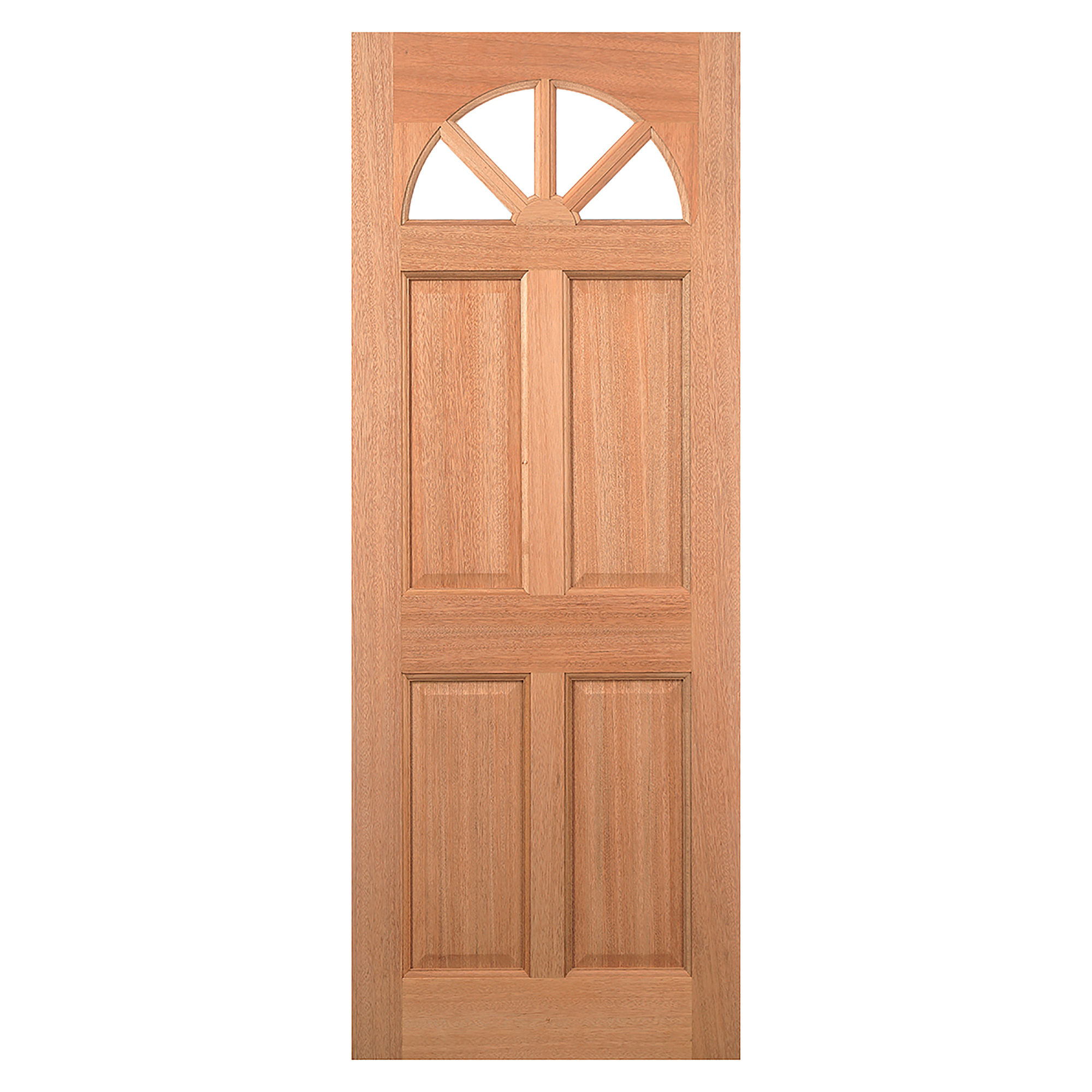 Carolina 4-Panel Unglazed Hardwood M&T External Door