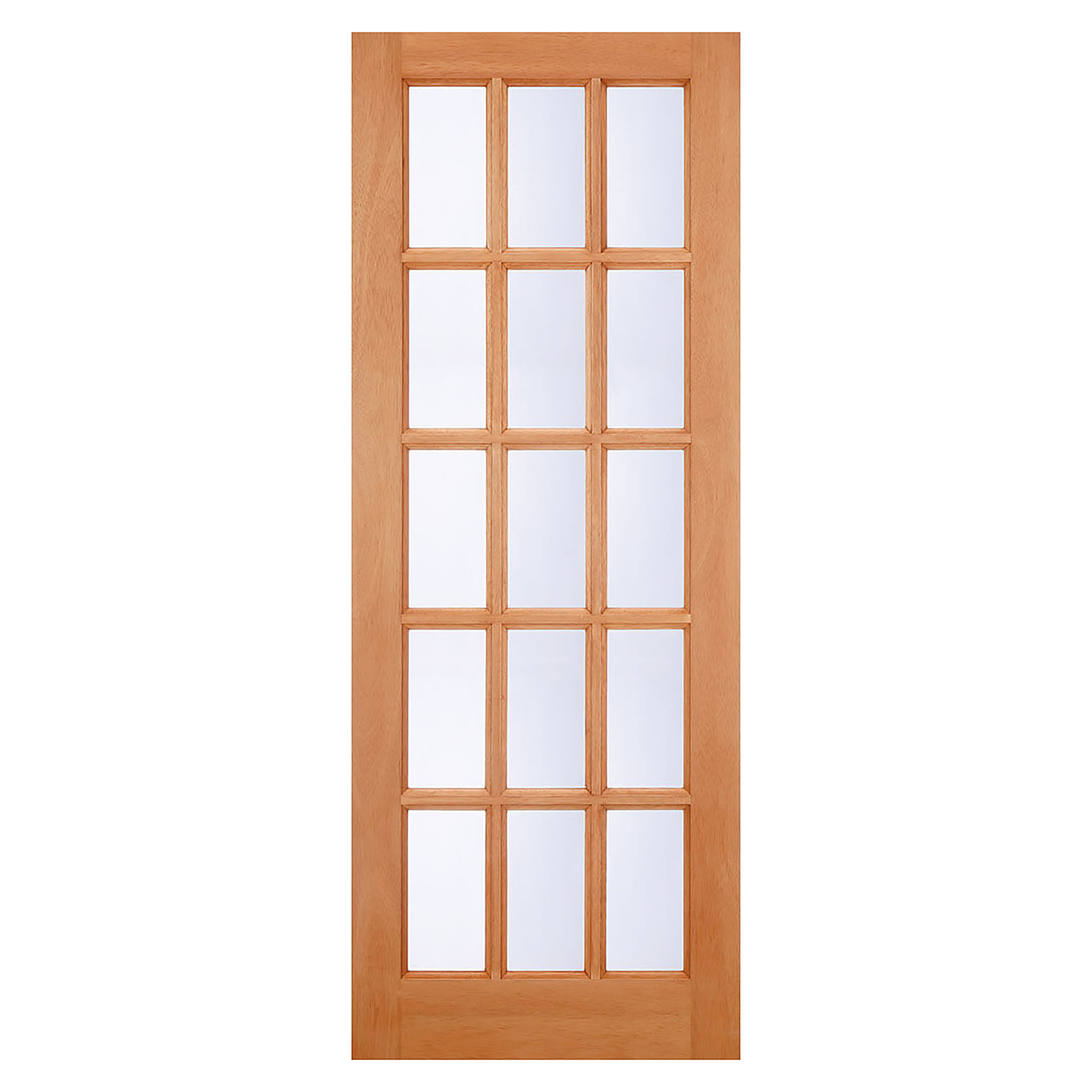 SA 15-Light Hardwood M&T Clear Glazed External Door
