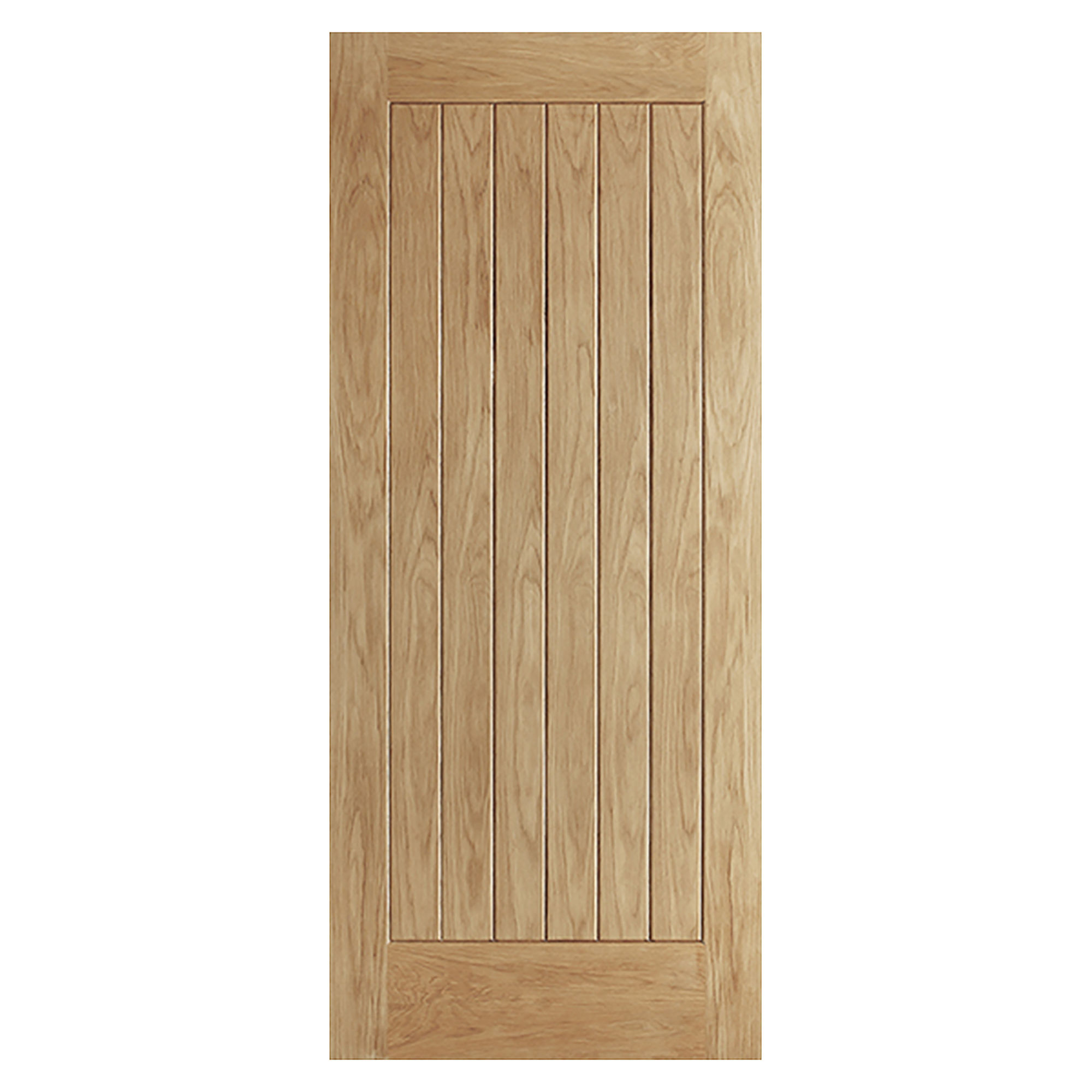 Norfolk Unfinished Oak Door 838mm x 1981mm - ONORFOLK33
