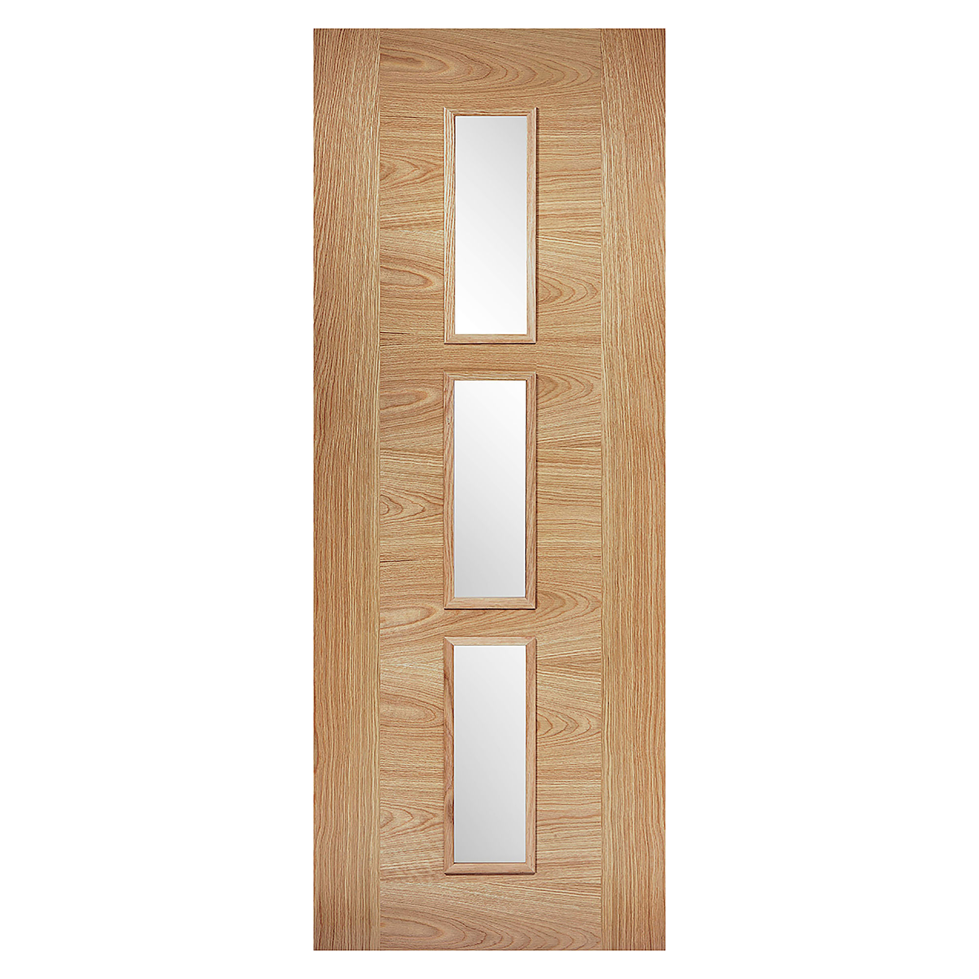 Sofia 3-Light Pre-Finished Clear Glazed Internal Door Oak