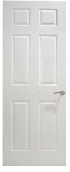 Textured Moulded 6-Panel Internal Door 6'6"