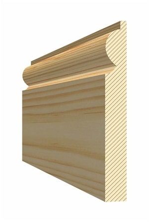 Redwood Torus Architrave 25mm x 75mm (Finished Size 20mm x 69mm)
