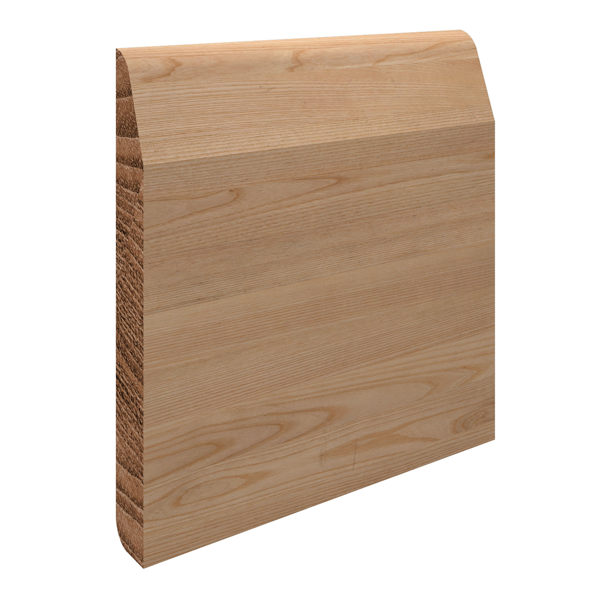 Dual Pencil Round/Chamfered and Round Softwood Skirting 19mm x 125mm (Finished Size 15mm x 120mm)