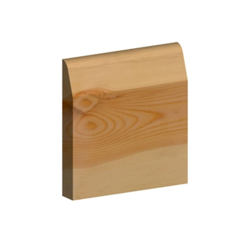 Dual Softwood Pencil Round/Chamfered and Round Skirting 19mm x 100mm (Finished Size 15mm x 95mm)