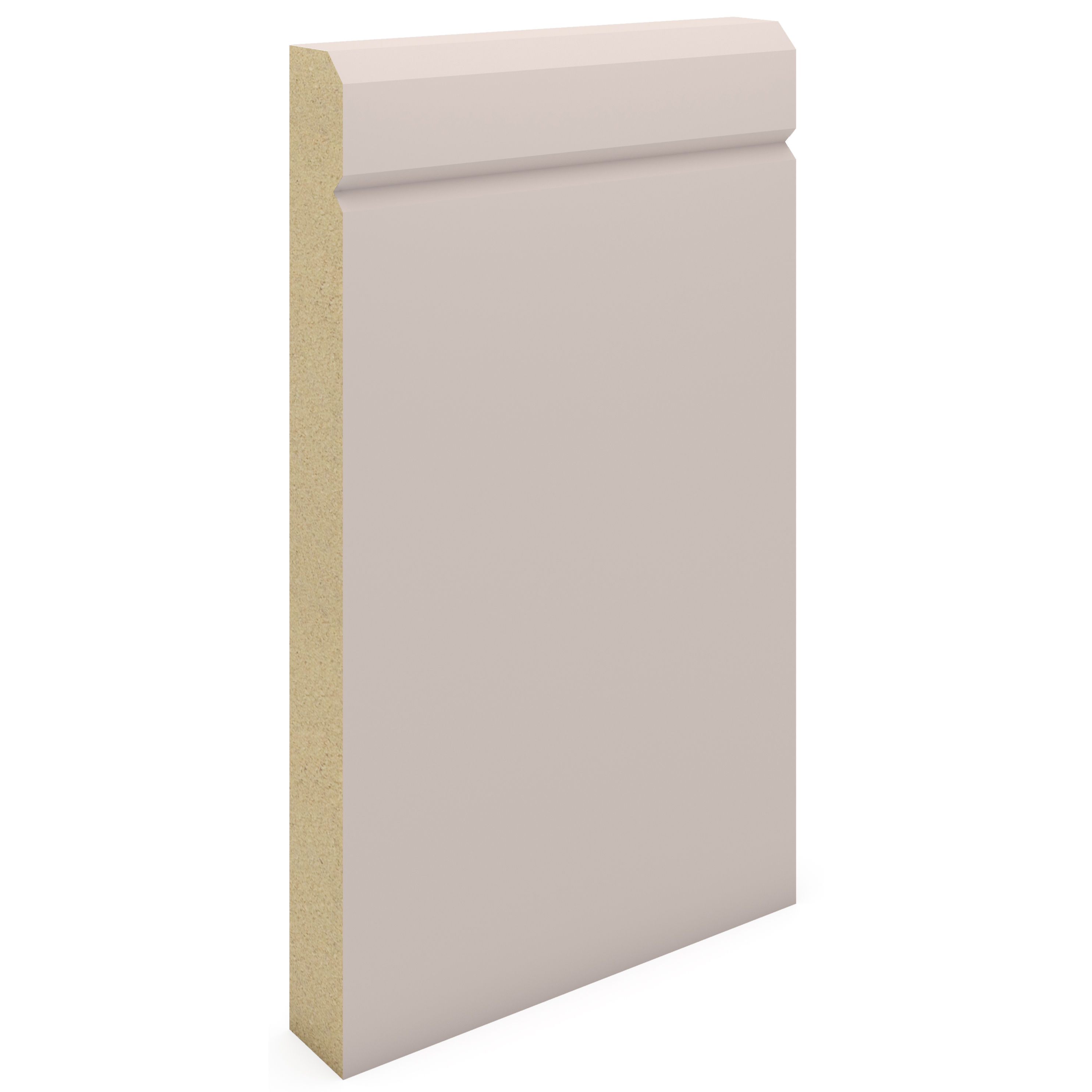 MDF Primed Chamfered and V Grooved Skirting 119mm x 18mm x 4.4m