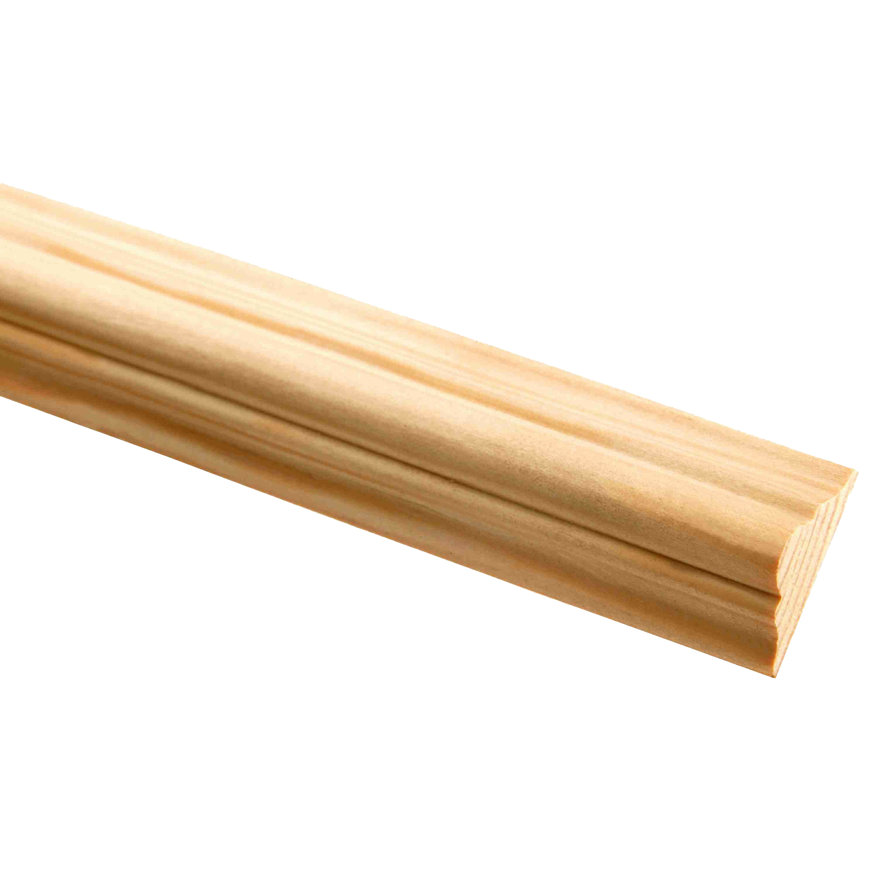 Burbidge Pine Double Astragal Moulding 12mm x 34mm x 2.4m - DEC6033