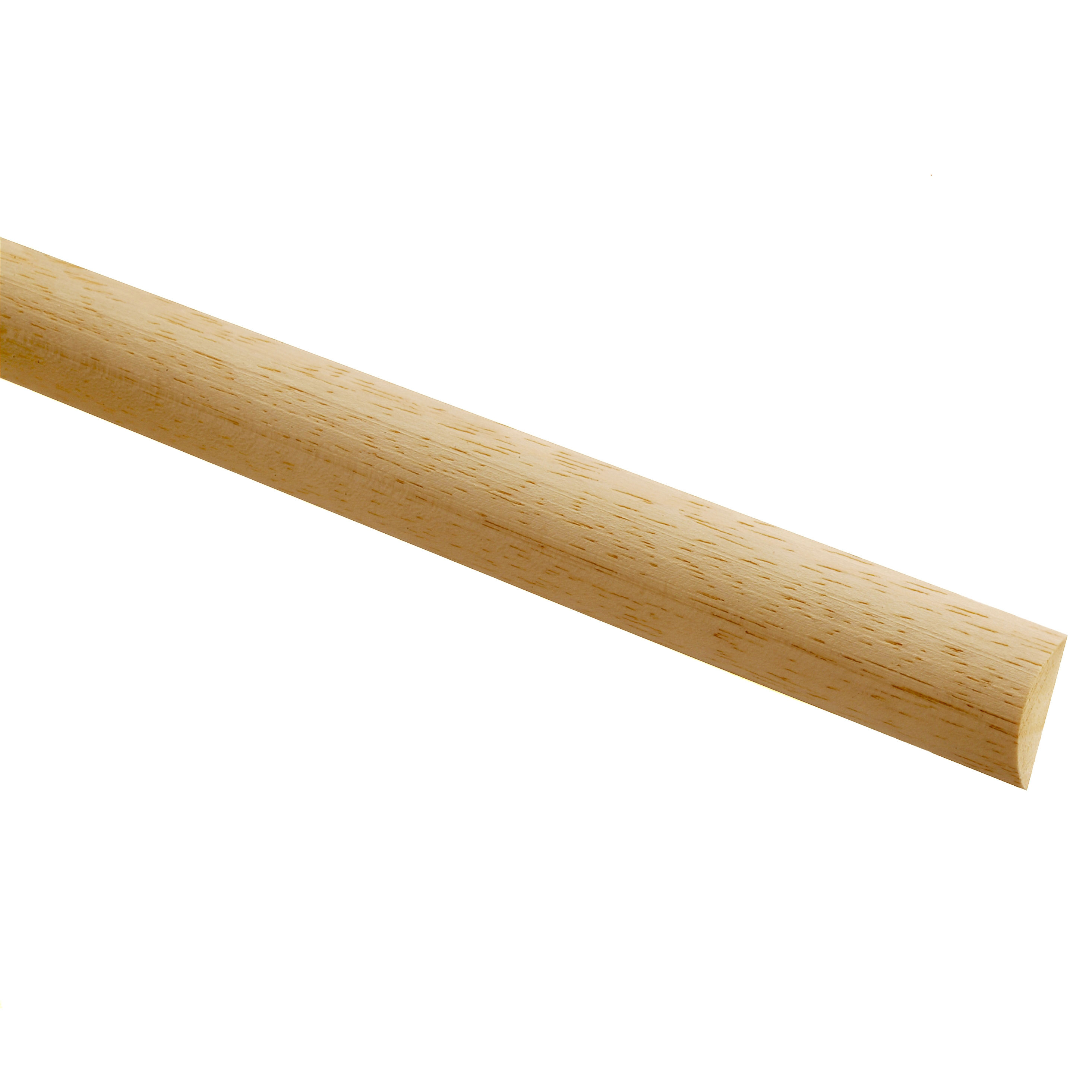 Burbidge Light Hardwood Half Round Moulding 6mm x 12mm x 2.4m - COV2013