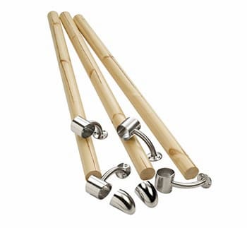 Burbidge 1 Fus Boxed Rail Pine/Chrome - BU0080