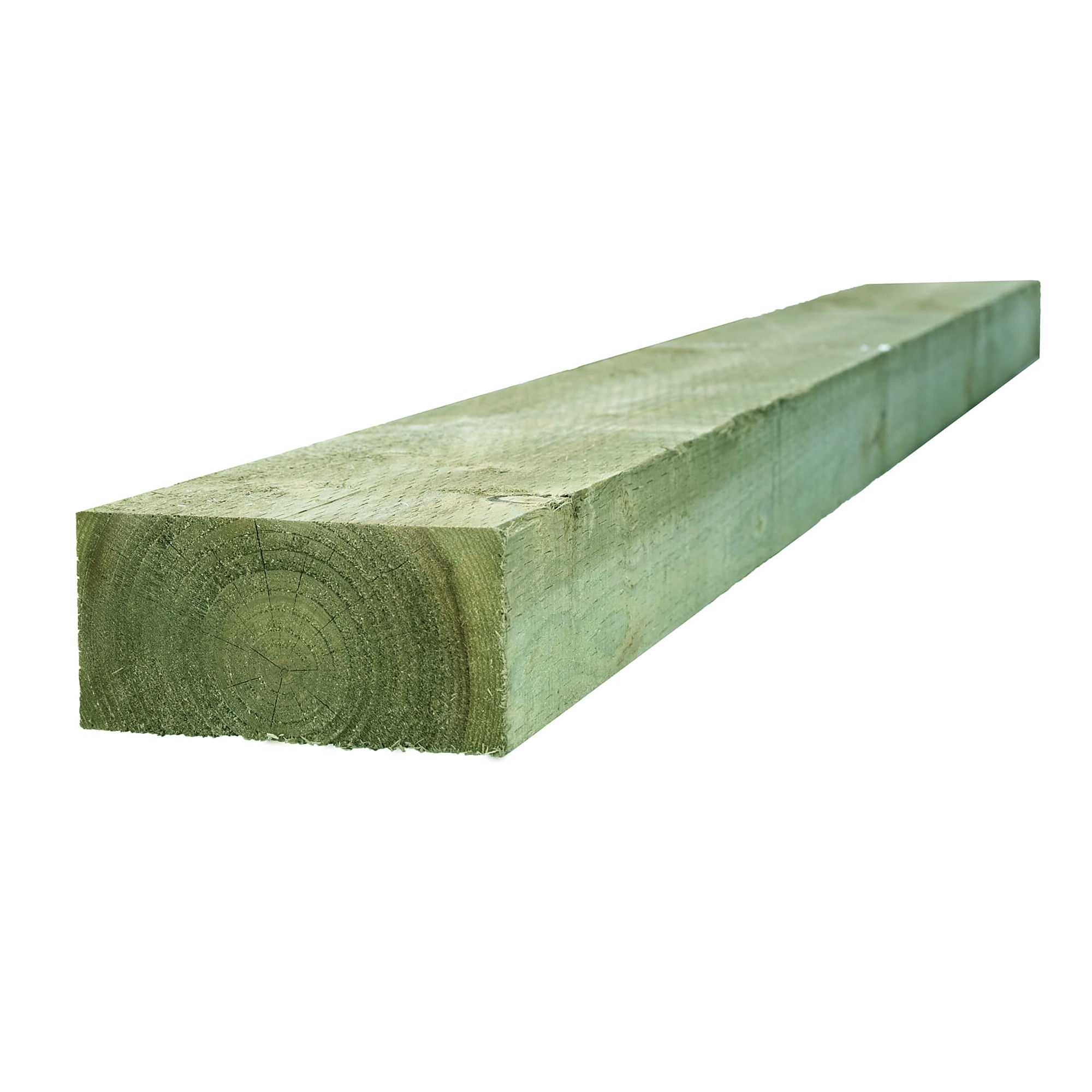 Garden Sleeper Treated European Softwood Tanalised Green 100mm x 200mm x 2.4m (Finished Size 95mm x 195mm)