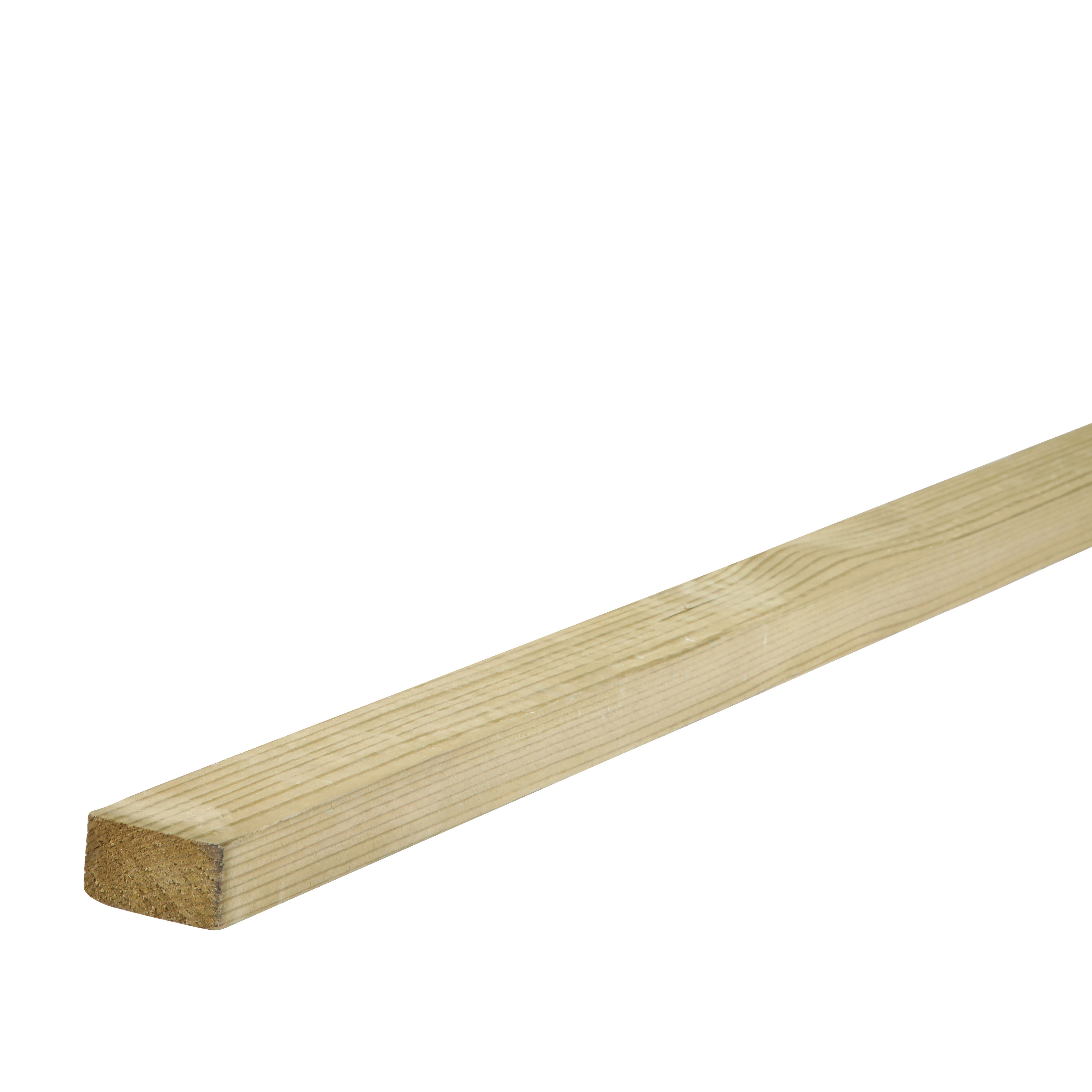 Eased Edge Landscape Batten Treated Green 25mm x 100mm (Finished Size 19mm x 94mm)