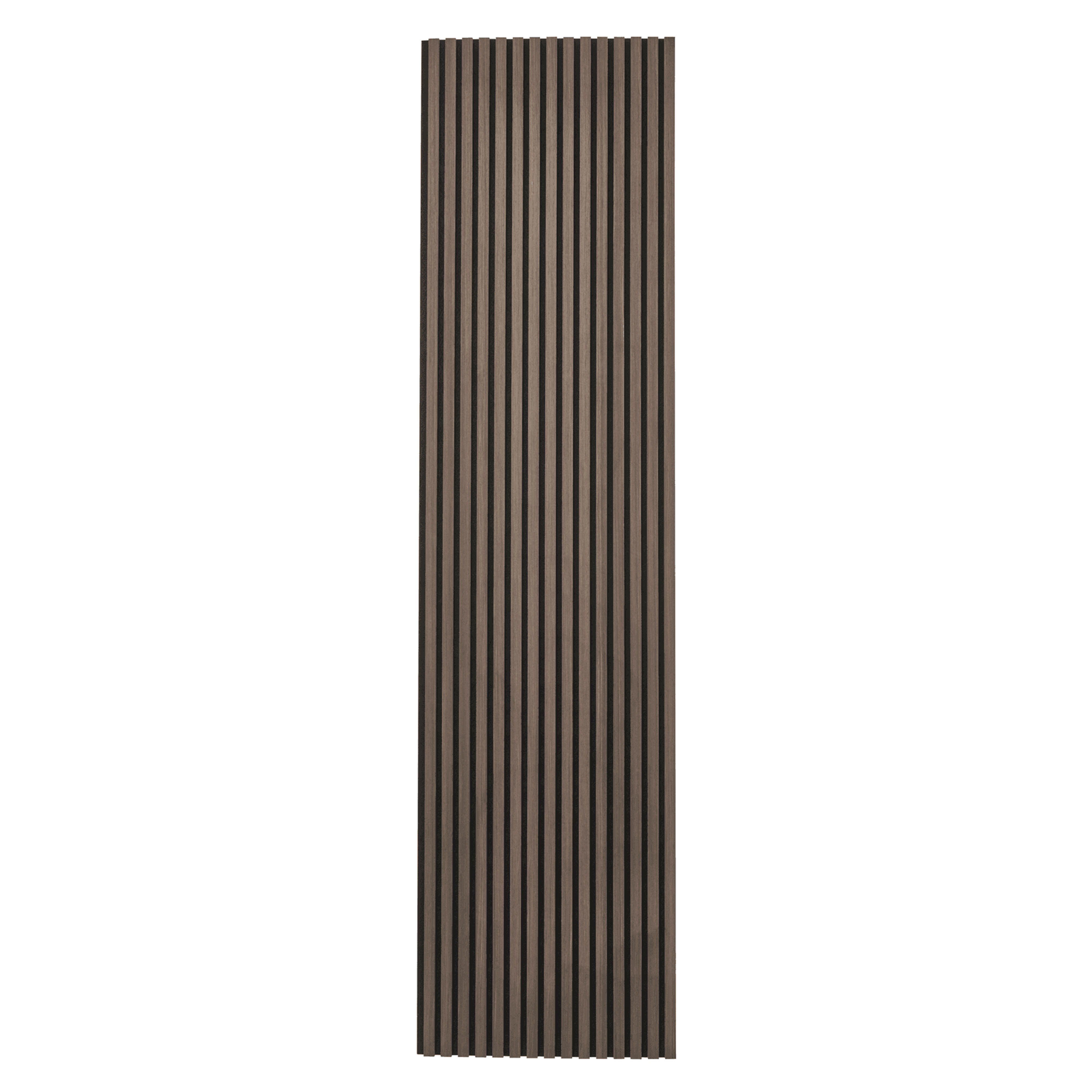 Cheshire Mouldings Acoustic Slat Wall Panel Smoked Oak 2400mm x 605mm x 22mm - WPKT11