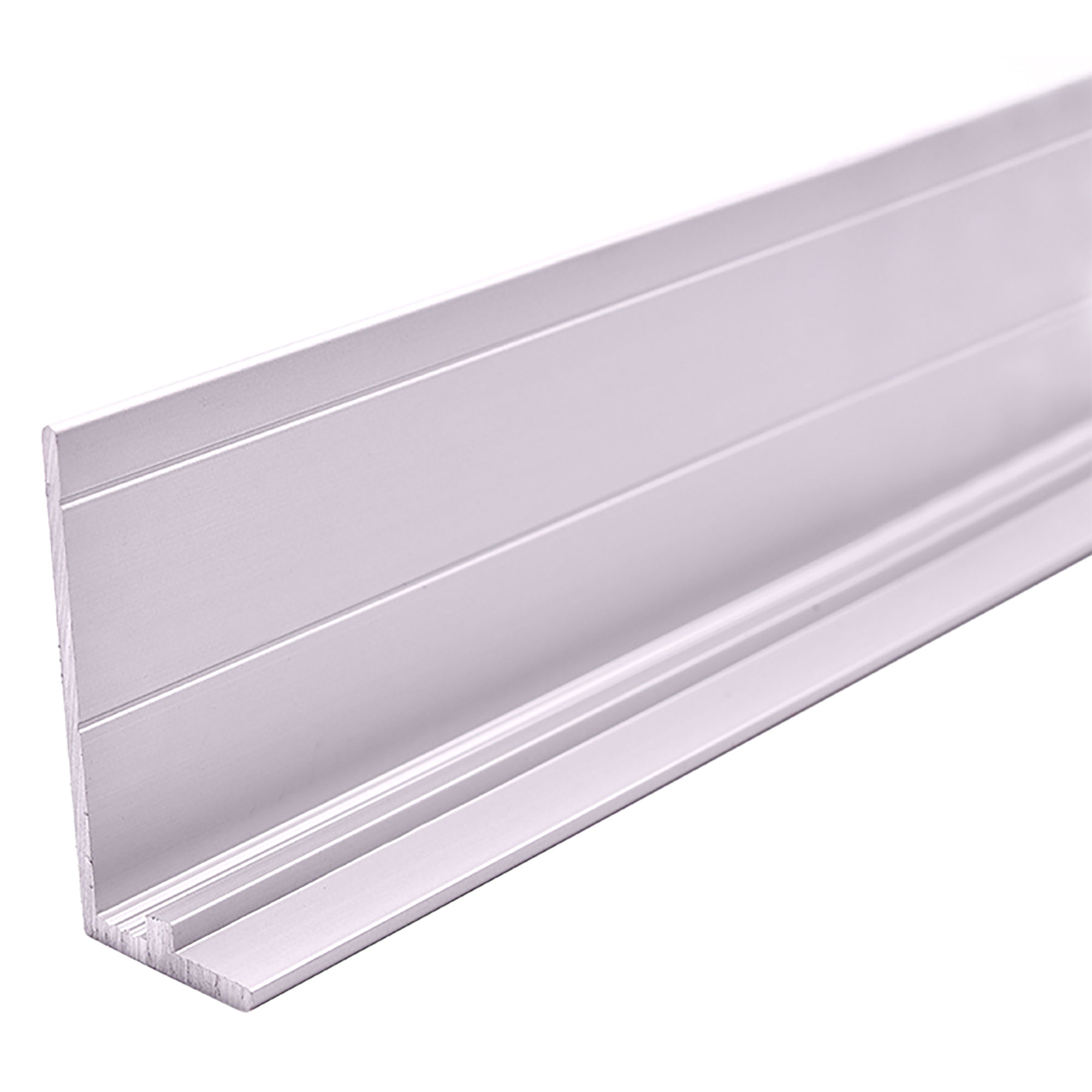 Multipanel Wet Room Base Profile Type X Satin Anodised 2450mm - MPBPSA