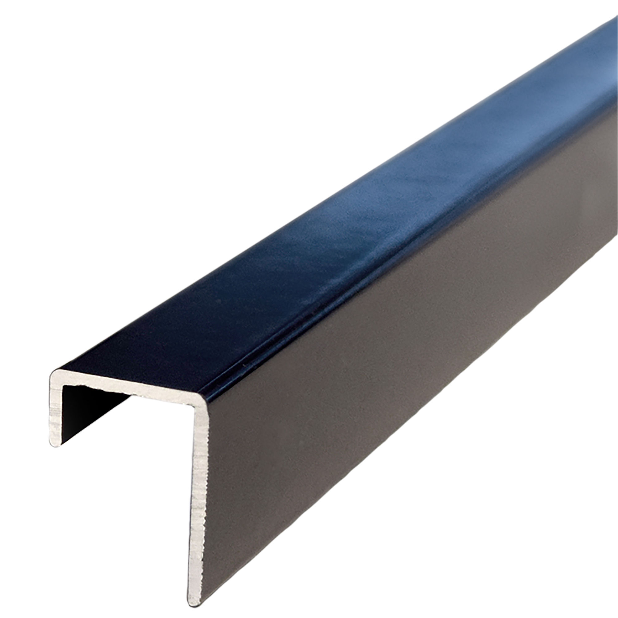 Multipanel Wall Panel Profile End Cap Type C Matt Black 11.5mm x 2450mm - MPECMB