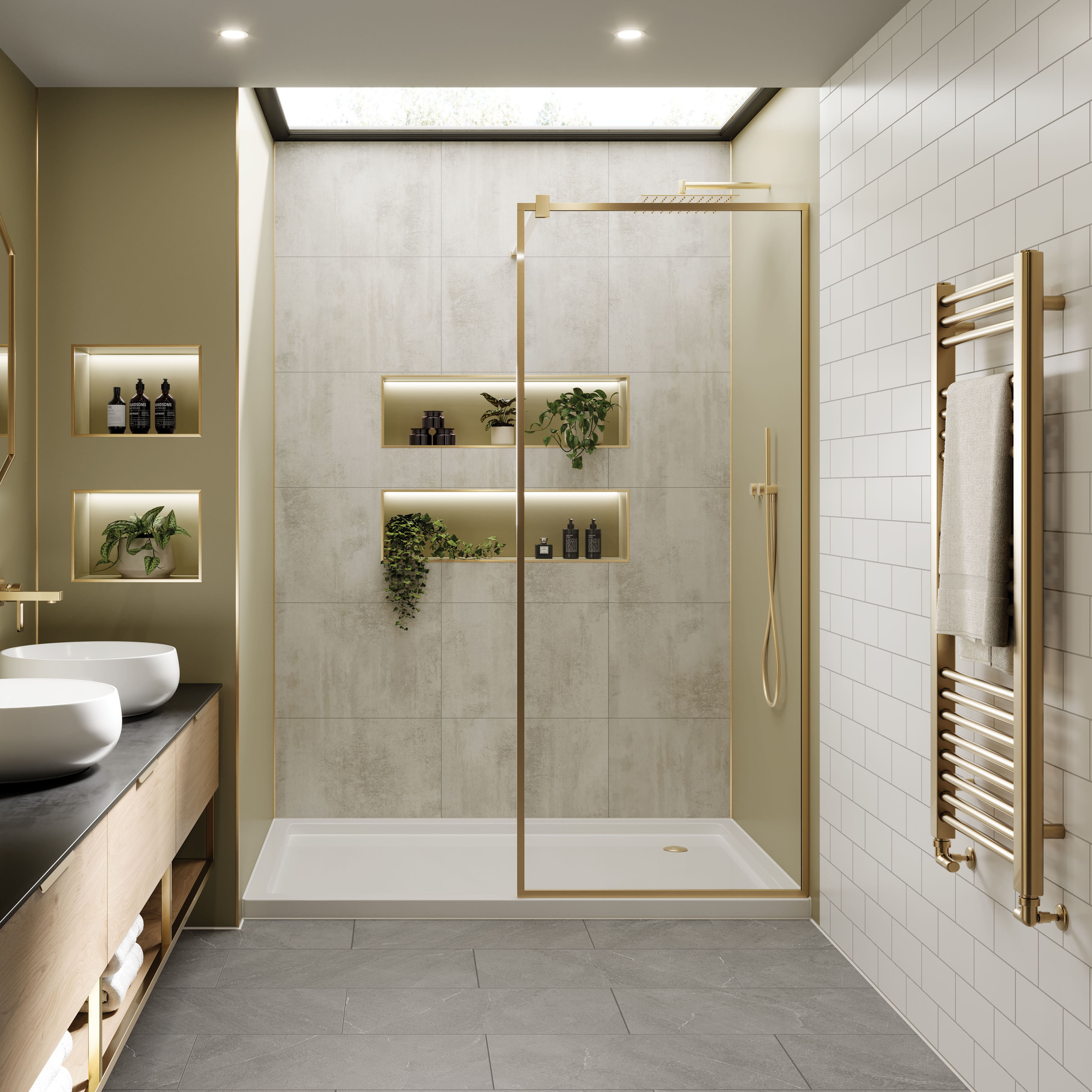 Multipanel Click Bathroom Vinyl Flooring Tiles Monza (9 Pack) 604mm x 302mm x 6mm