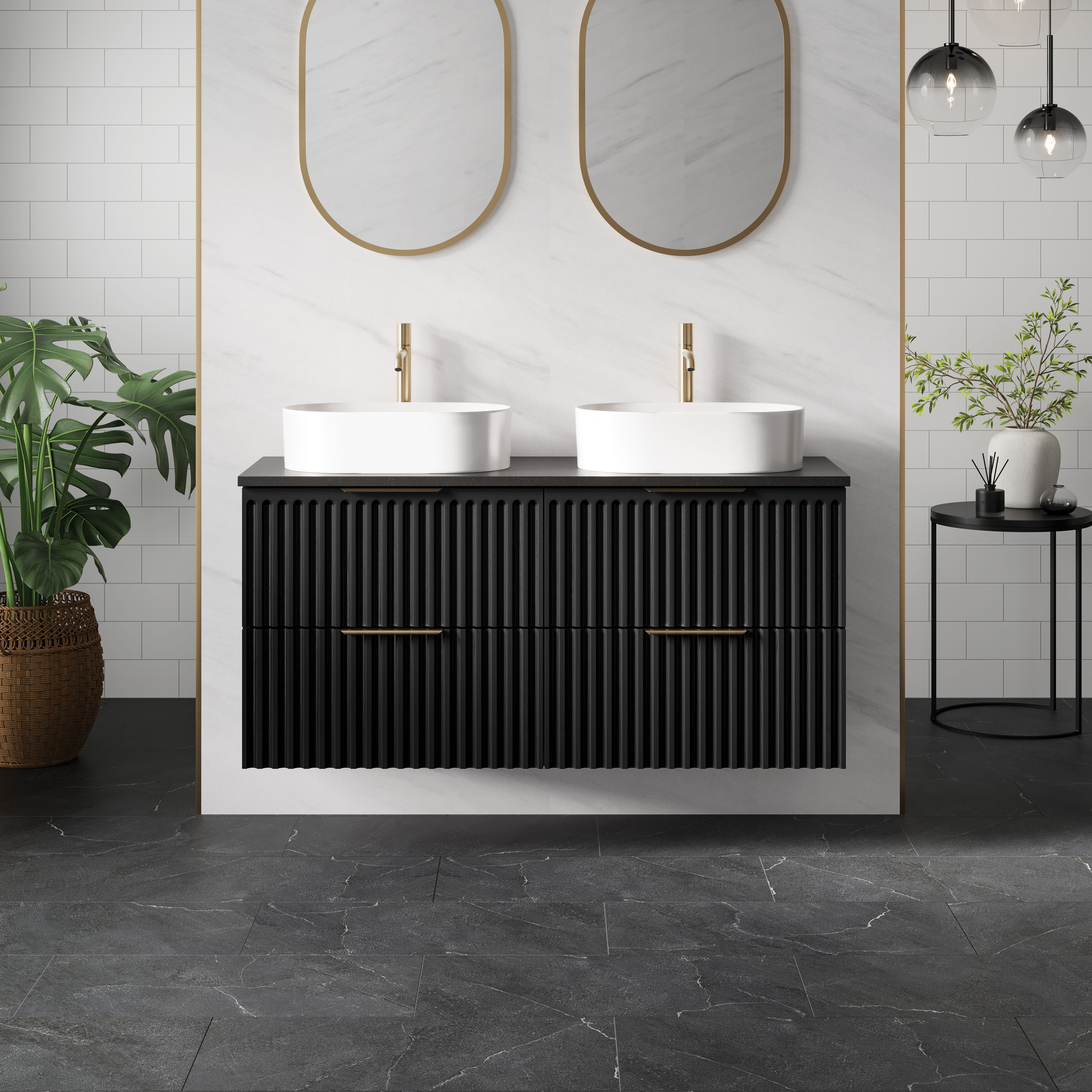 Multipanel Click Bathroom Vinyl Flooring Tiles Salerno (9 Pack) 604mm x 302mm x 6mm
