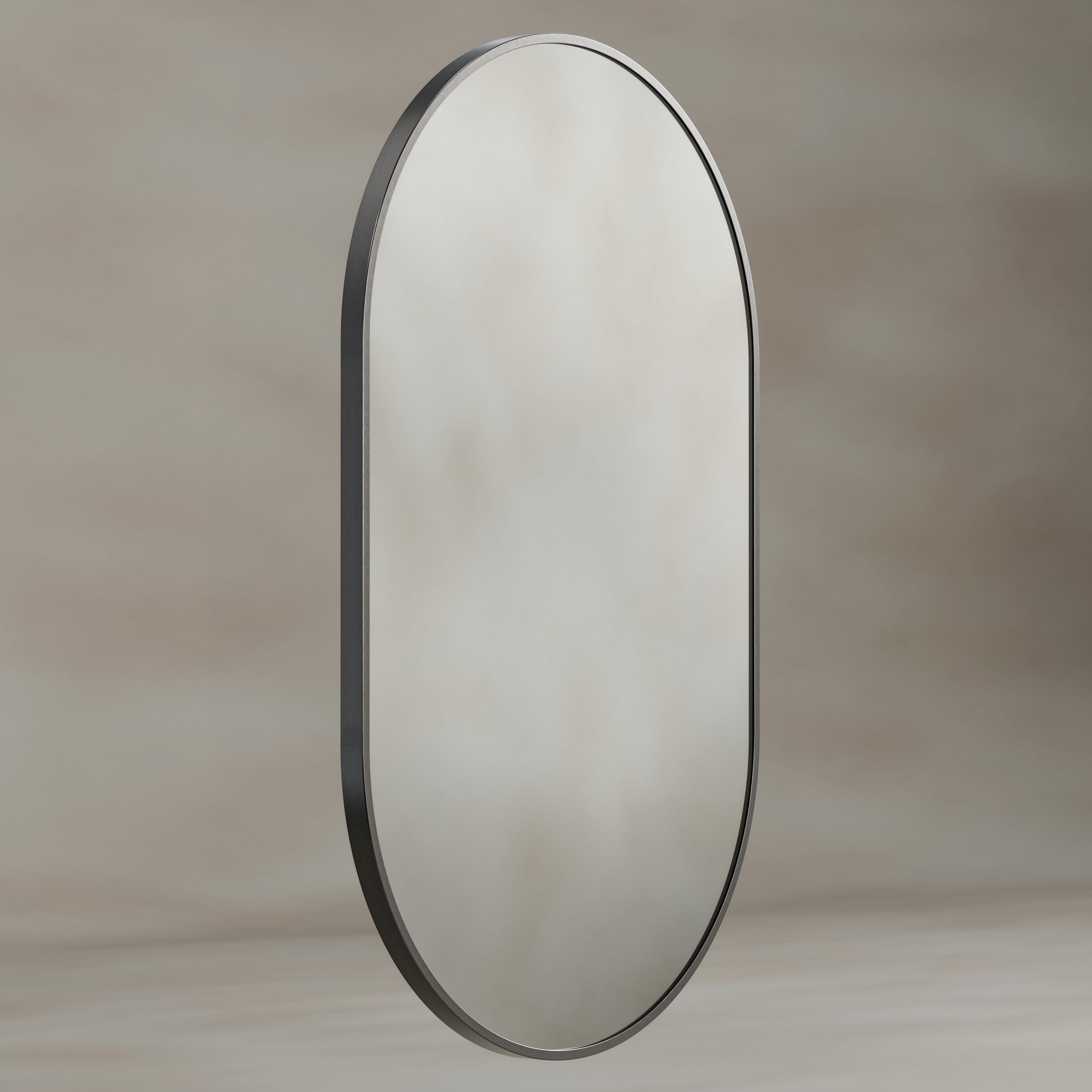Origins Living Docklands Capsule Mirror 50 Gunmetal 500mm x 800mm - DKL-00C058-GM