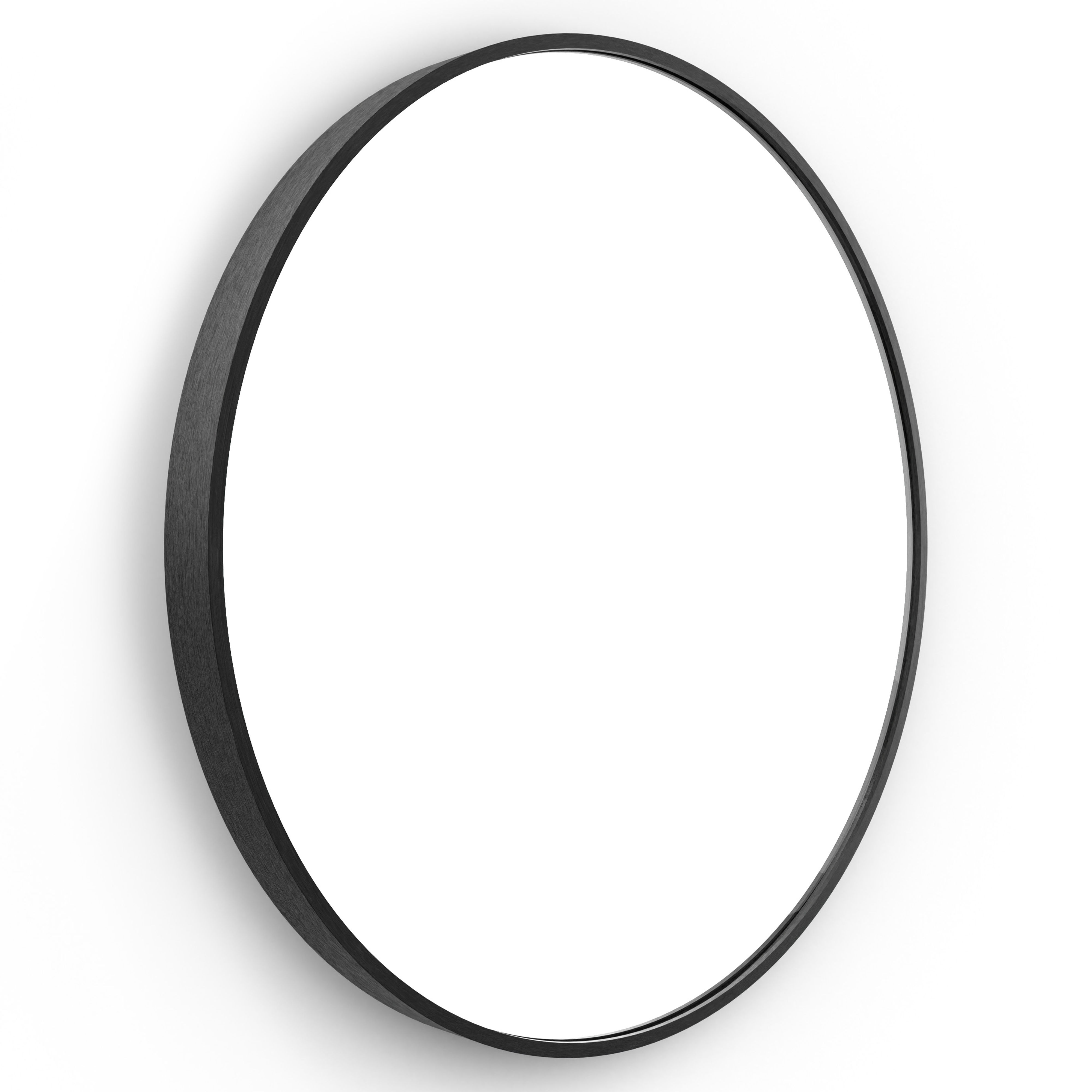 Origins Living Lomax Round Mirror Black