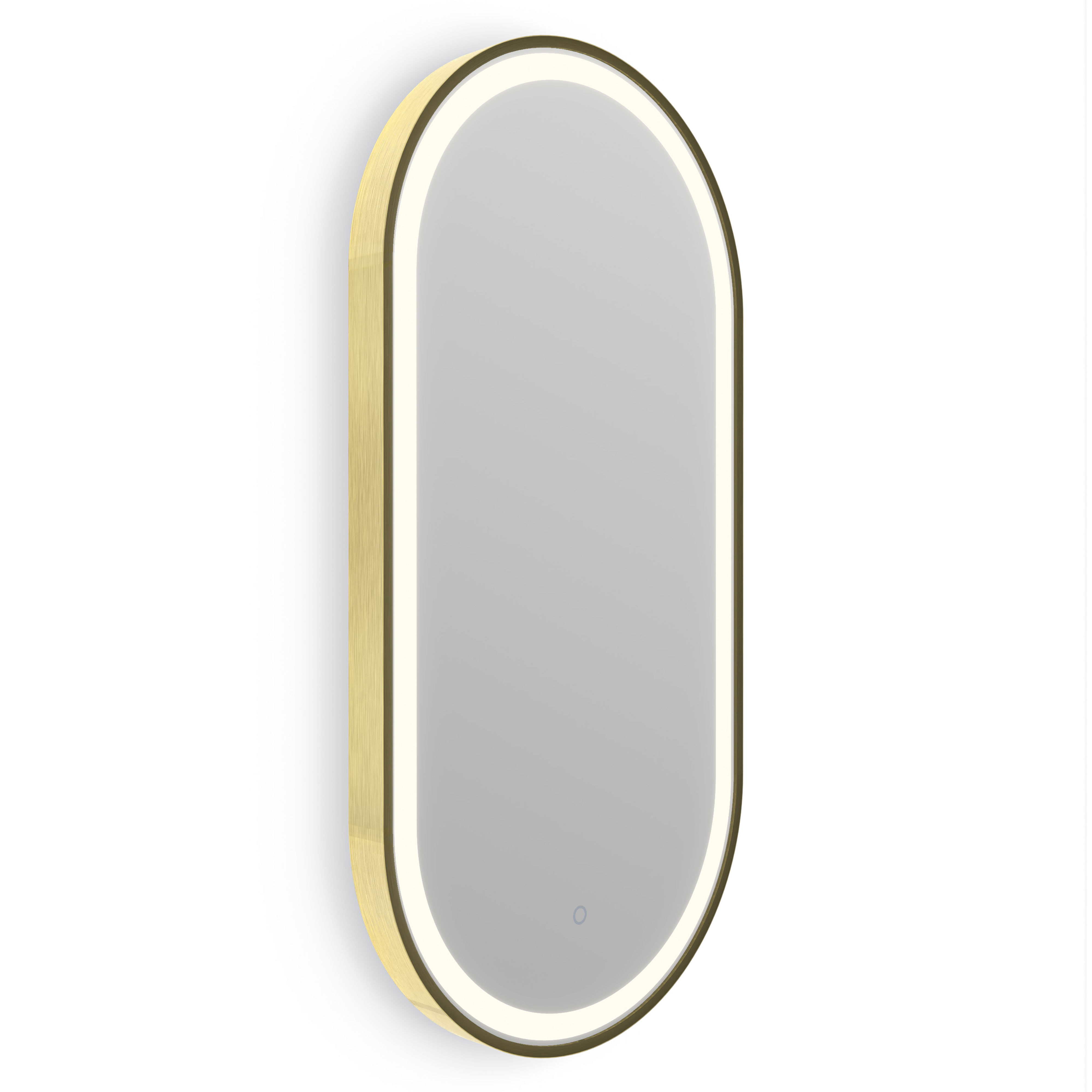 Origins Living Lomax Light Capsule Mirror Brushed Brass